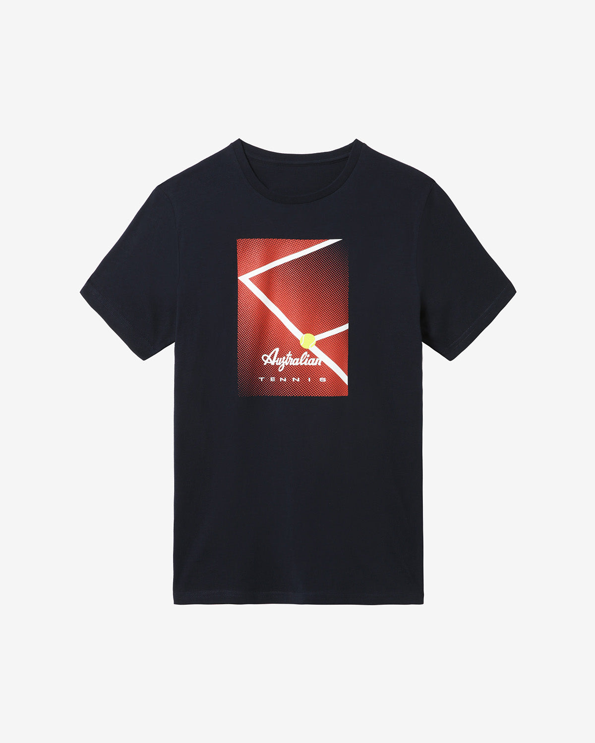 australian-court-t-shirt-tennis-cotone-blu-navy image 4