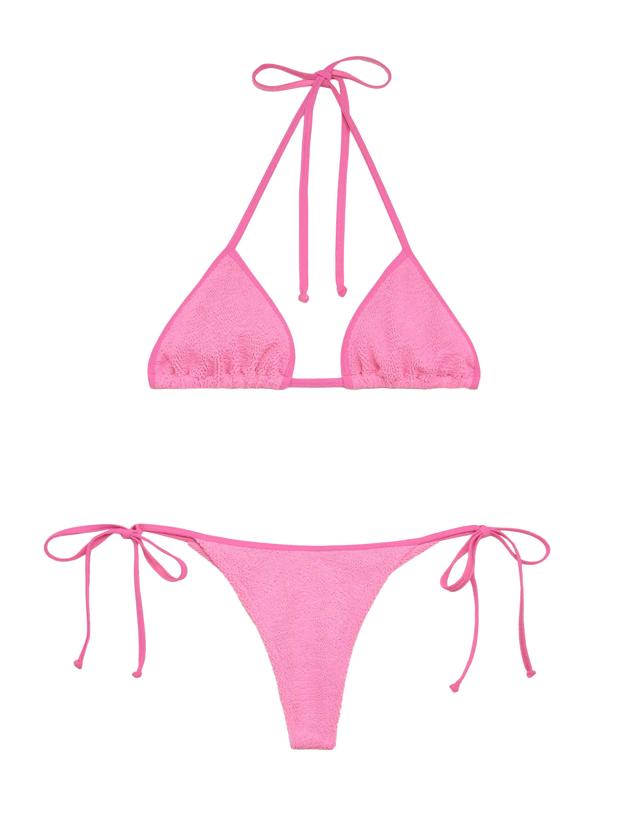 mc2-saint-barth-leah-norah-bikini-triangolo-crinkle-rosa image 1