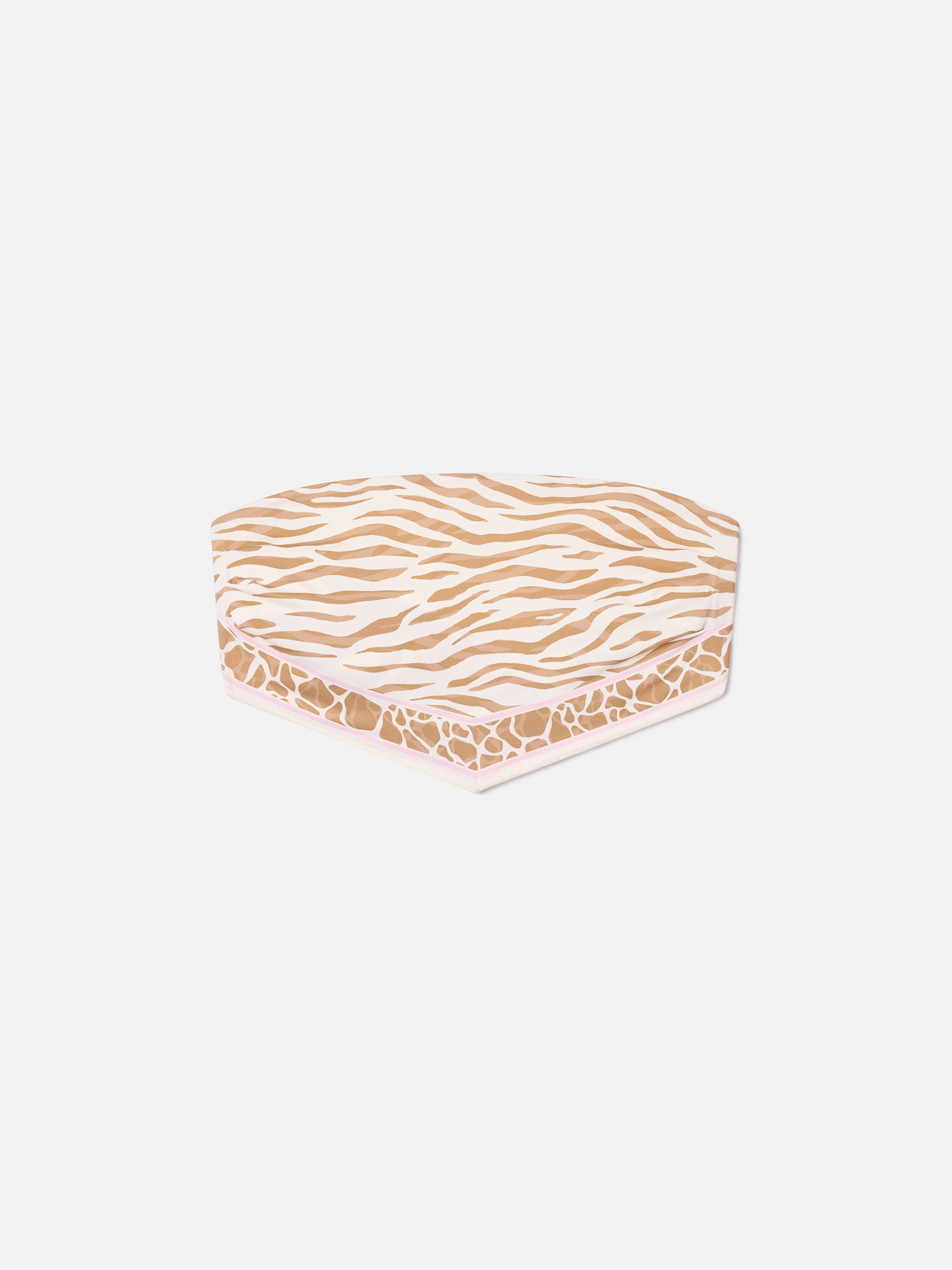 mc2-saint-barth-rio-top-bikini-a-fascia-animalier-panna-rosa-marrone image 1