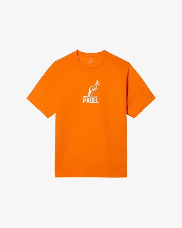australian-cotton-logo-t-shirt-t-shirt-in-cotone-arancio-acceso image 1