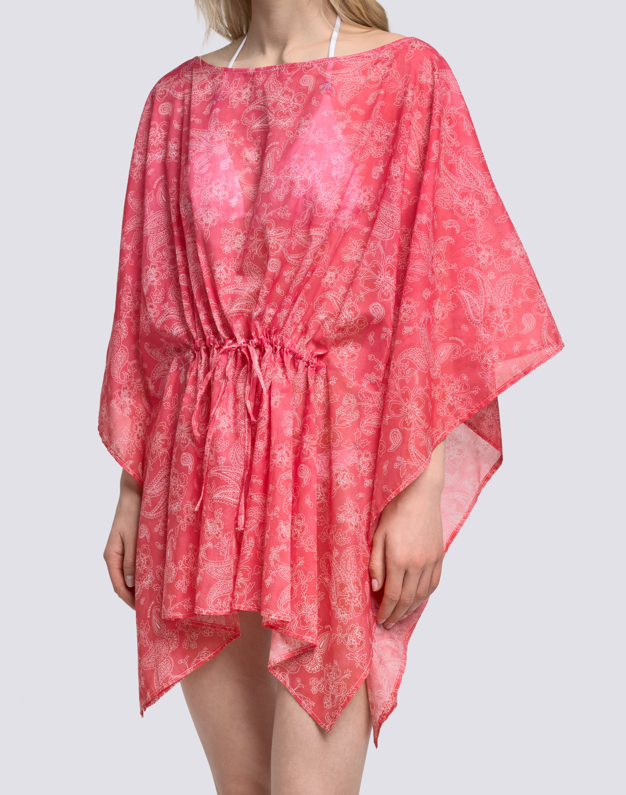 sundek-abito-donna-a-farfalla-hibi-paisley-con-coulisse-in-vita image 3
