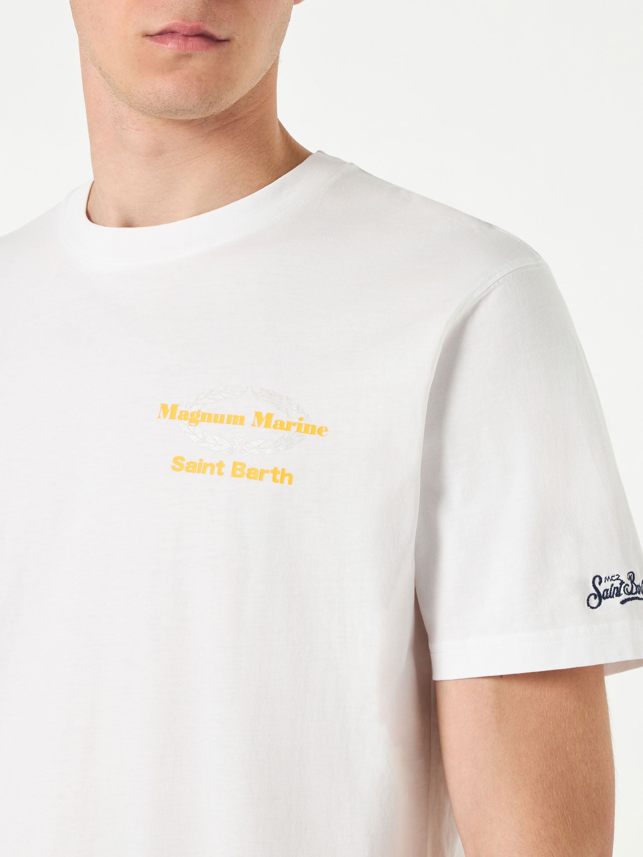 mc2-saint-barth-t-shirt-magnum-marine-special-edition-bianca-uomo image 2