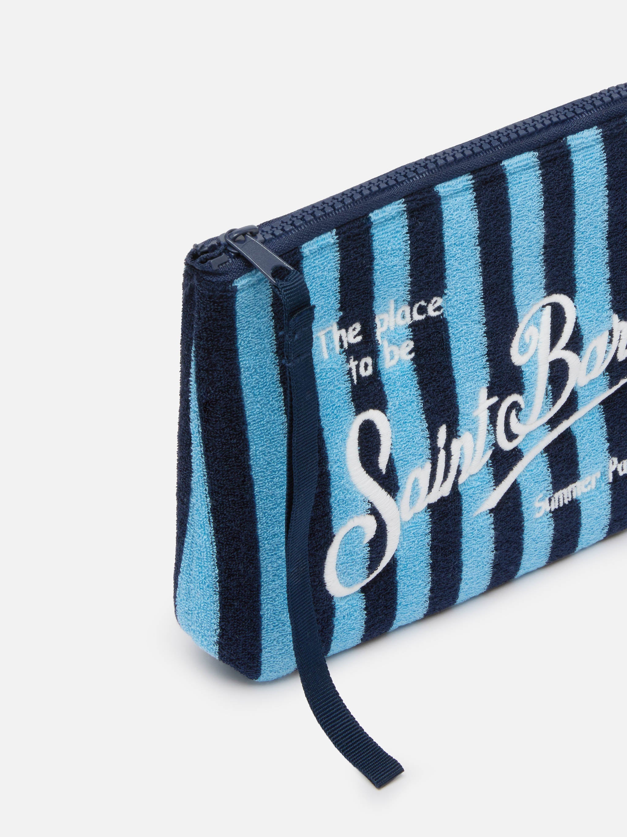 mc2-saint-barth-aline-pochette-in-spugna-a-righe-blu-e-azzurro image 2