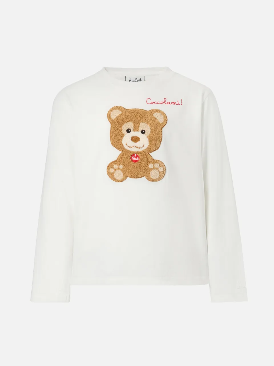 mc2-saint-barth-penny-t-shirt-bambina-bianca-orsetto-trudi-special-edition image 1