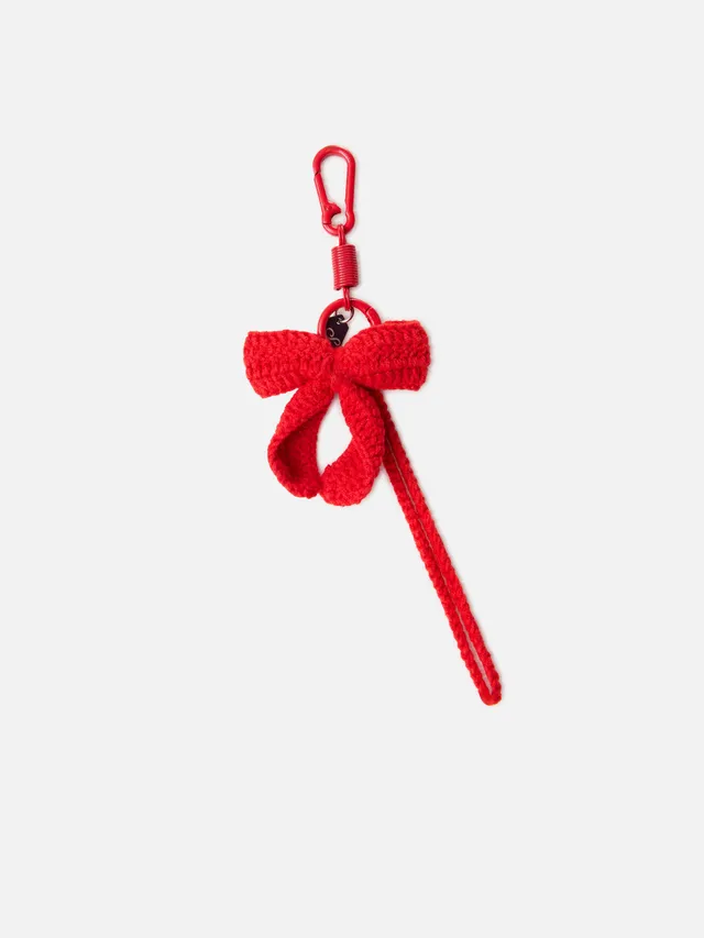 mc2-saint-barth-funny-charm-da-borsa-con-fiocco-crochet-rosso image 1
