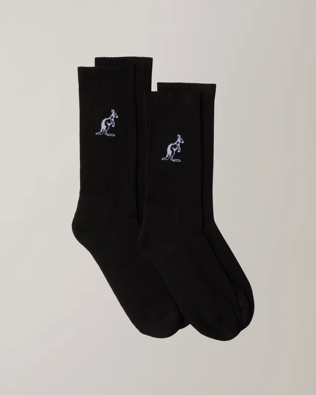 australian-bi-pack-calze-in-cotone-nere-doppio-paio-tennis image 1
