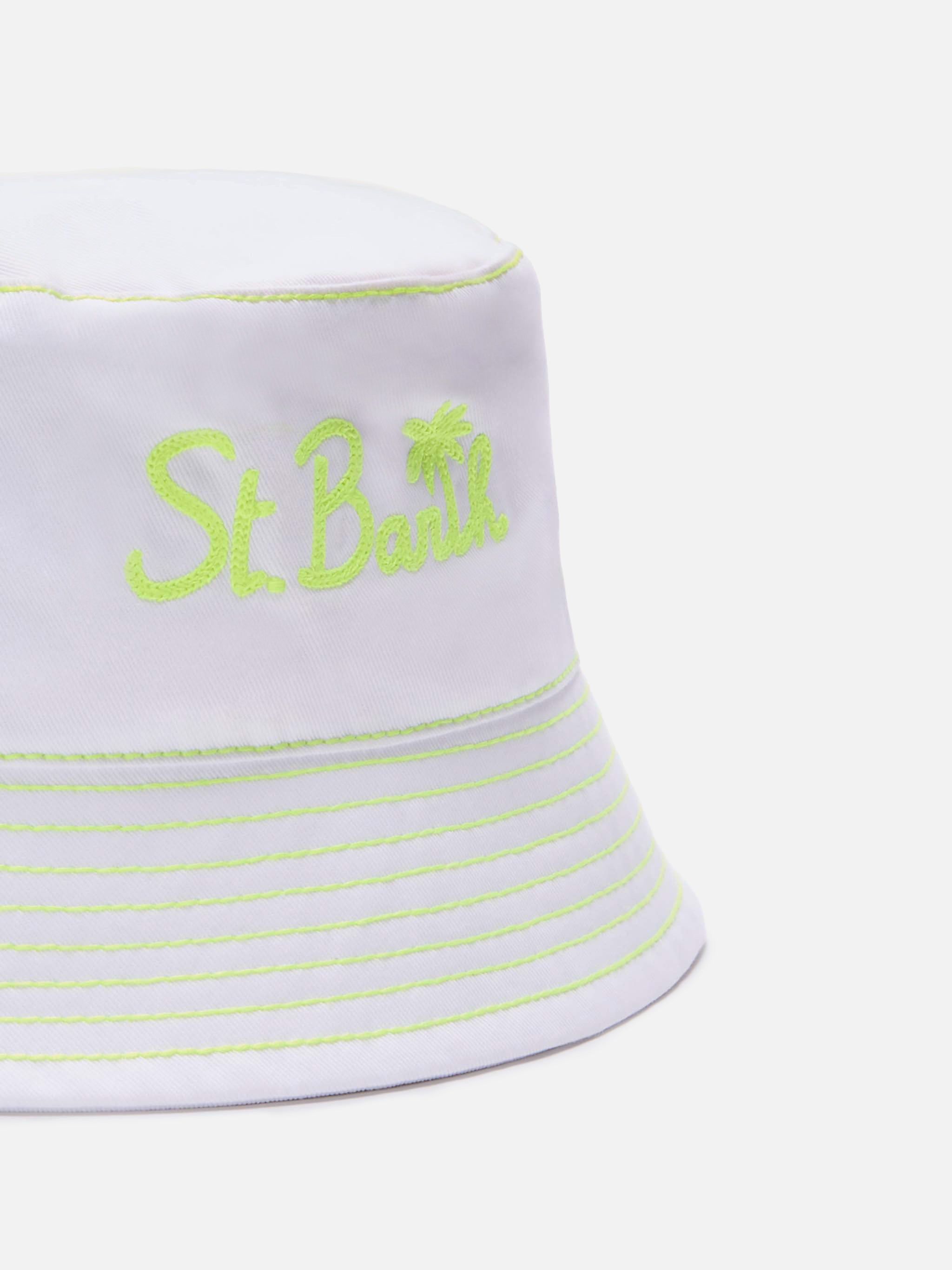 mc2-saint-barth-cappello-da-pescatore-jae-ricamo-giallo-bianco image 2