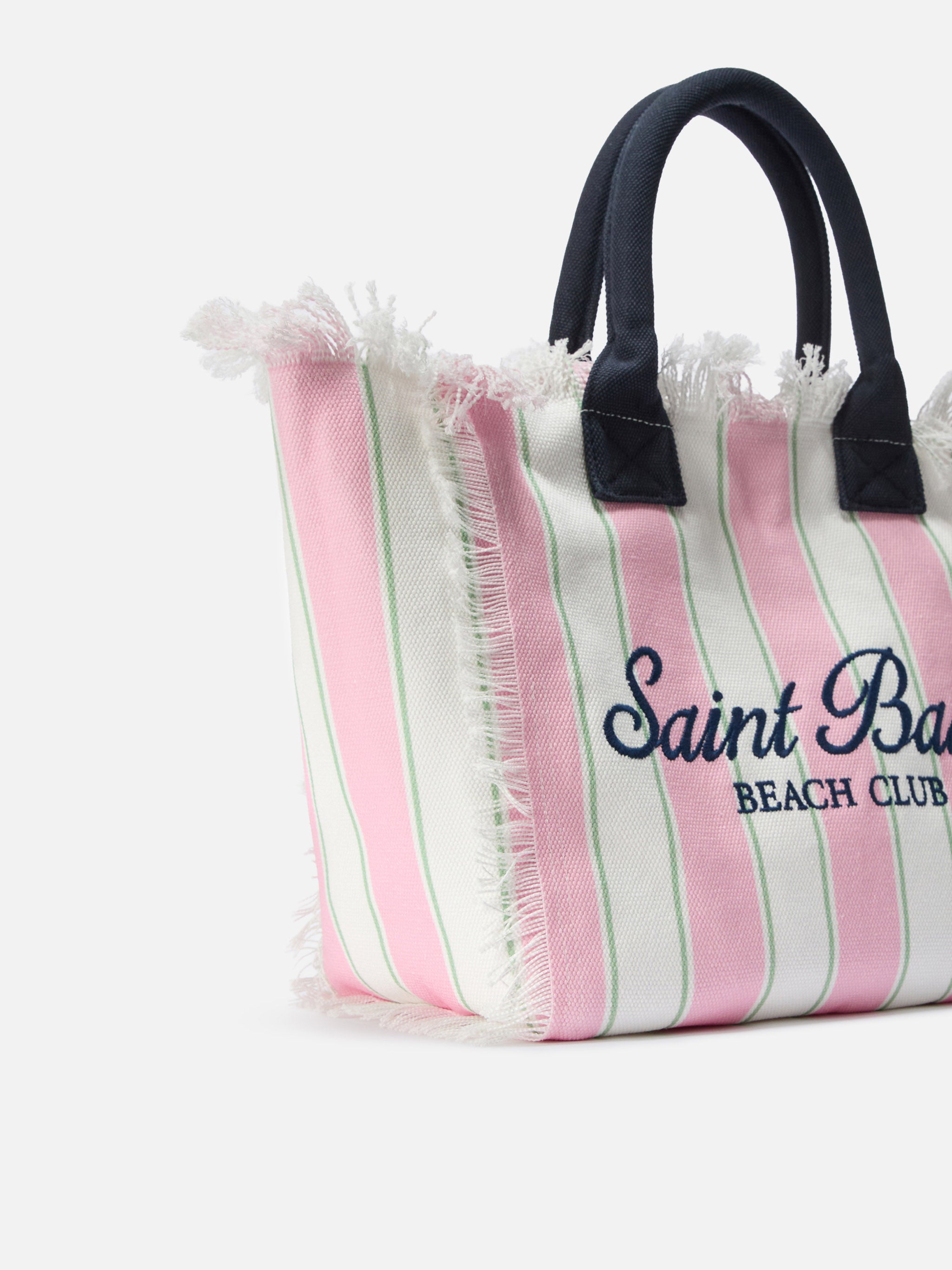 mc2-saint-barth-vanity-regular-borsa-tote-canvas-a-righe-verticali-rosa image 3