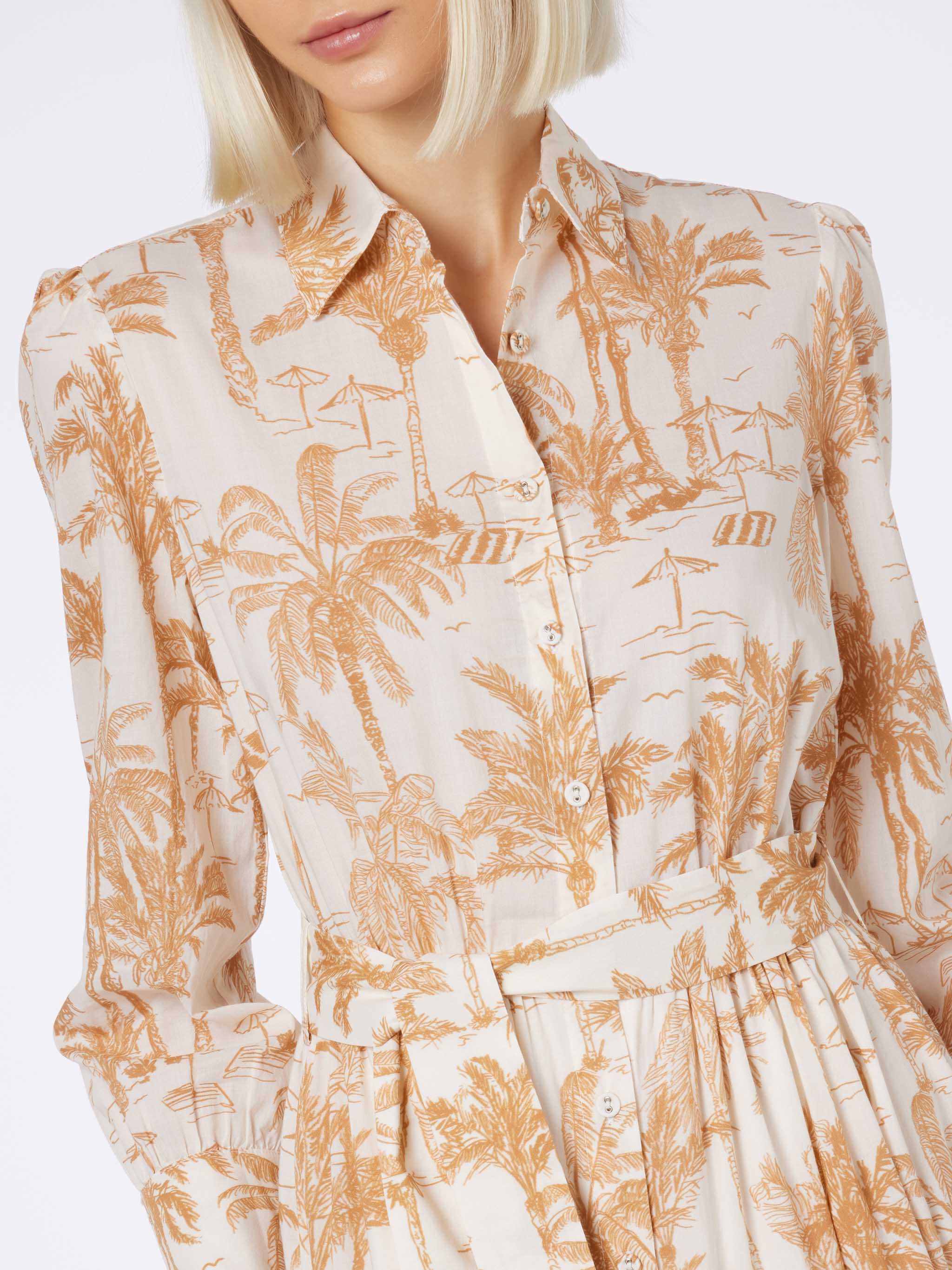mc2-saint-barth-abito-lungo-jensen-in-cotone-con-stampa-toile-de-jouy image 4