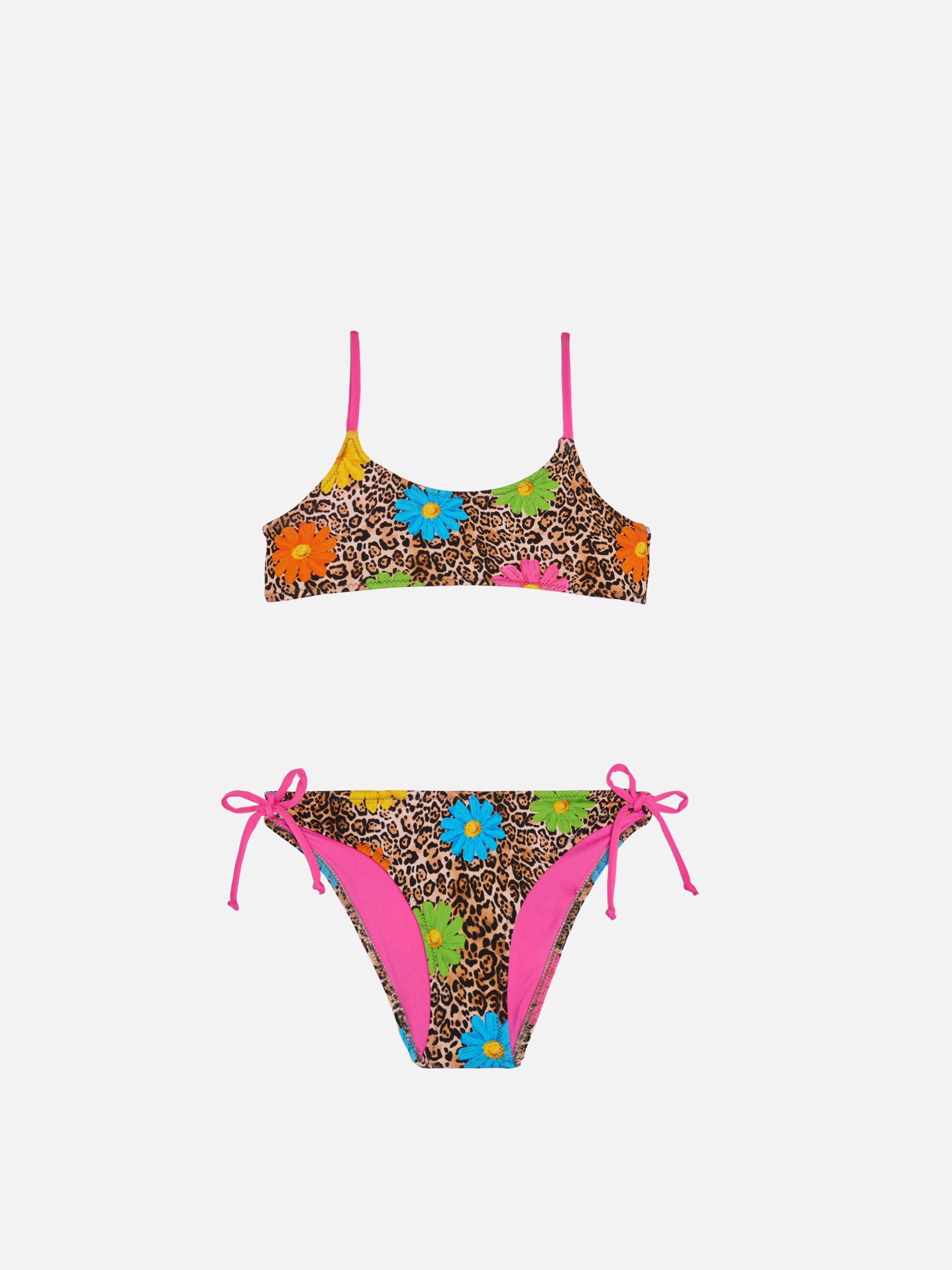mc2-saint-barth-bikini-bambina-bralette-leopardato-con-slip-laccetti image 1