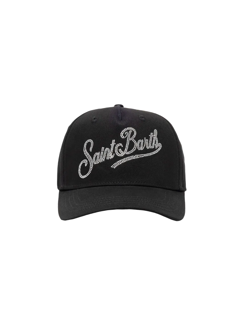 mc2-saint-barth-basb0007-cappellino-baseball-cotone-nero-con-strass image 1
