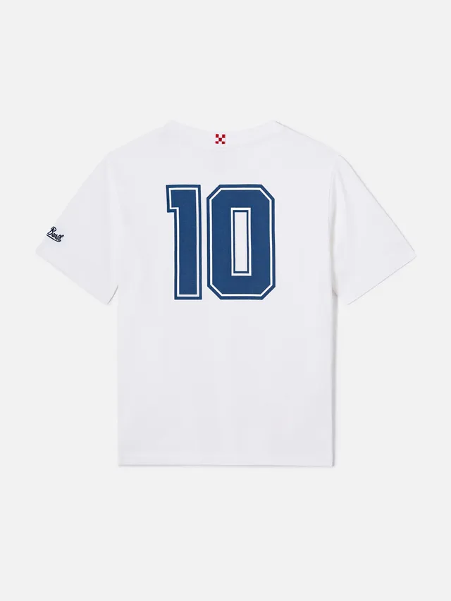 mc2-saint-barth-portland-jr-t-shirt-bambino-bianca-cotone-ricamo-bomber-peanuts- image 1