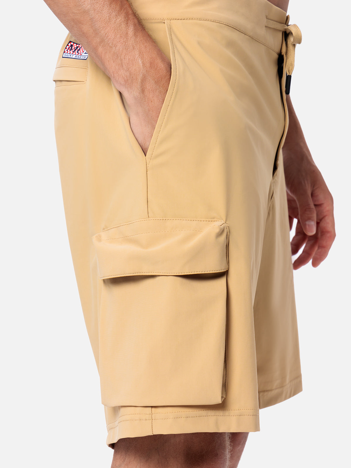 mc2-saint-barth-deck-bermuda-uomo-in-tessuto-tecnico-beige image 3