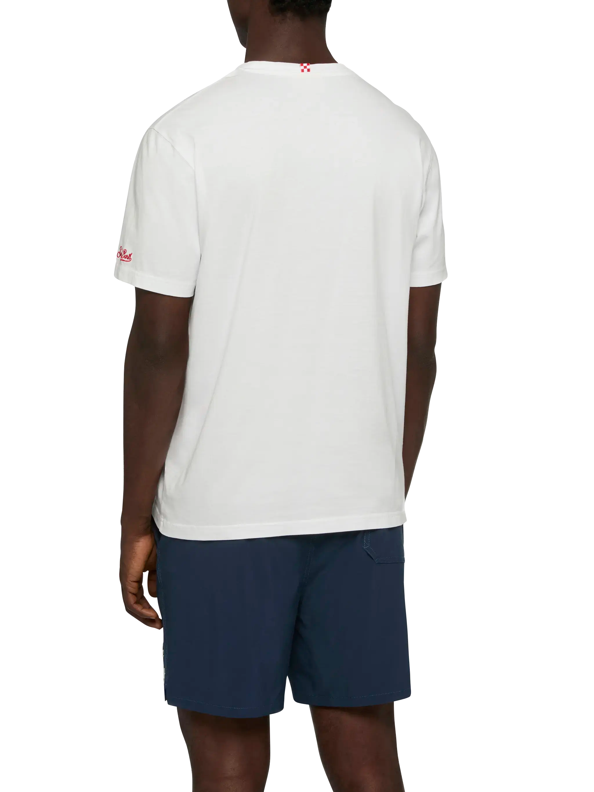 mc2-saint-barth-t-shirt-man-uomo-bianca-cotone-ricamo-bischeri-sapore-di-mare image 4