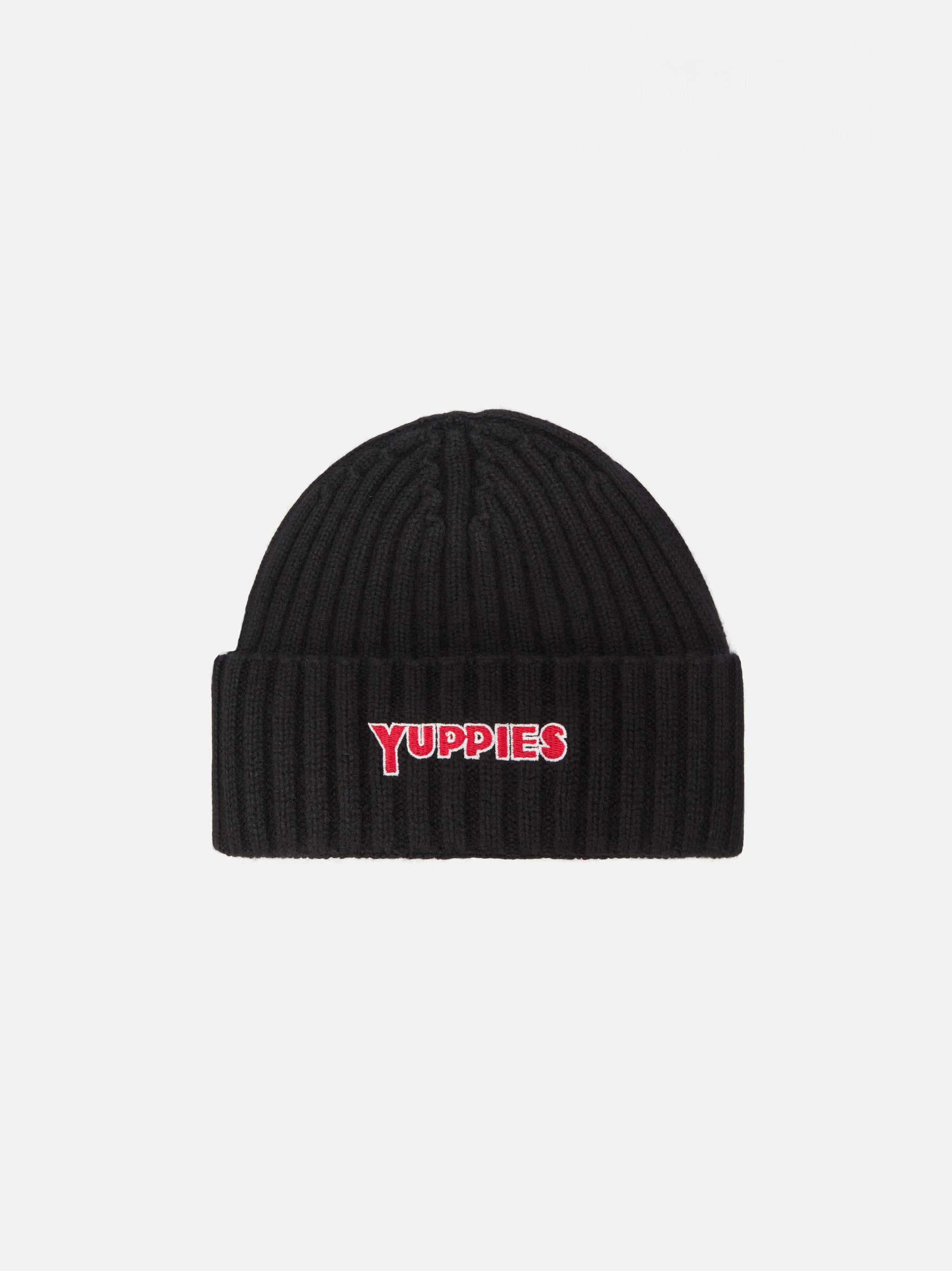 mc2-saint-barth-wengen-berretto-in-misto-cashmere-nero-con-ricamo-yuppies image 1