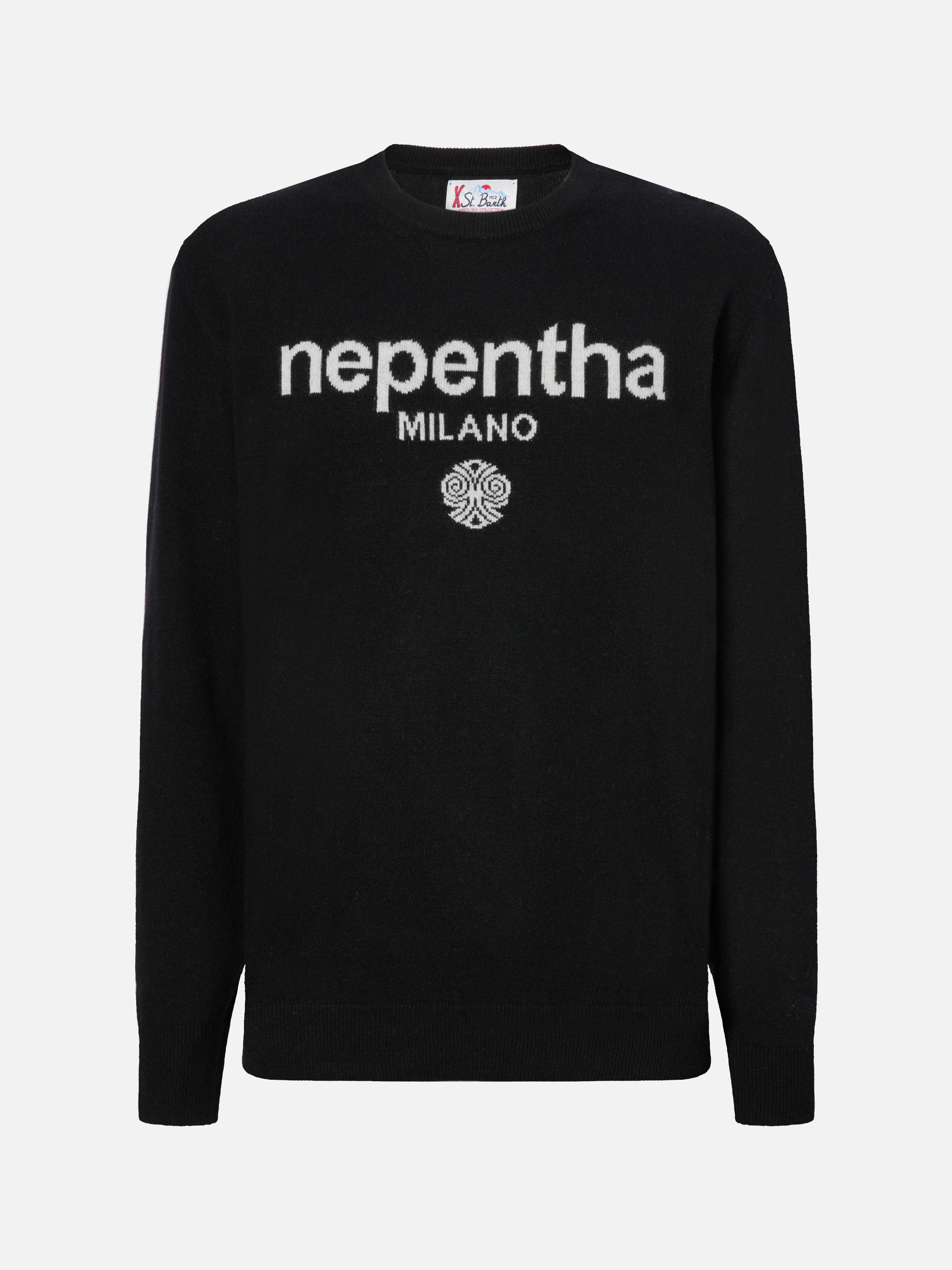 mc2-saint-barth-heron-light-girocollo-uomo-nero-jacquard-nepentha-special-editio image 3