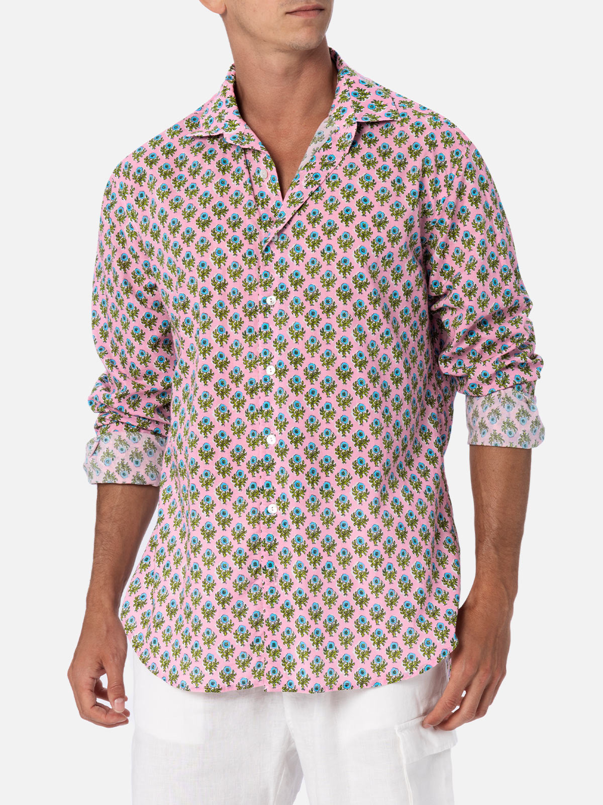 mc2-saint-barth-camicia-sikelia-donna-in-cotone-mussola-stampa-fiori-multicolor image 1