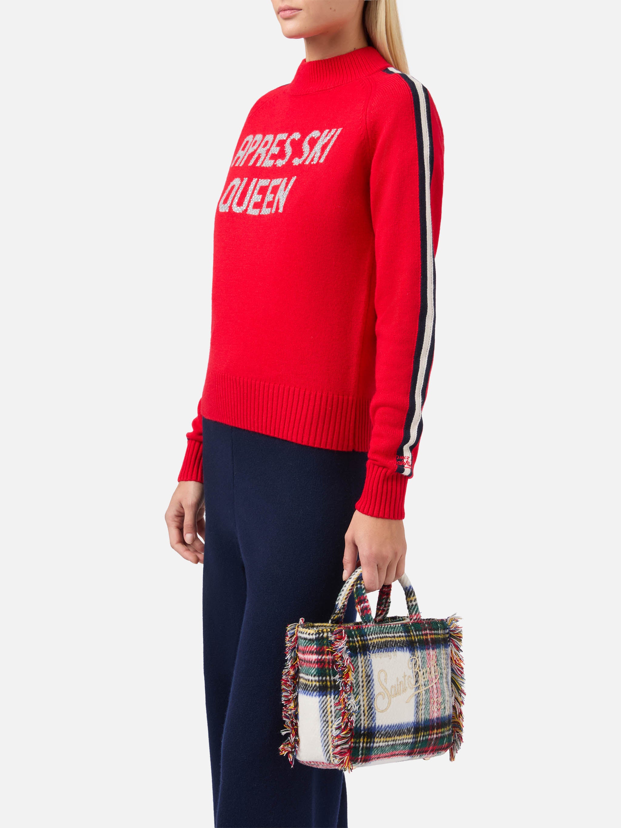 mc2-saint-barth-borsa-vanity-mini-wool-tartan-multicolore-con-tracolla image 2