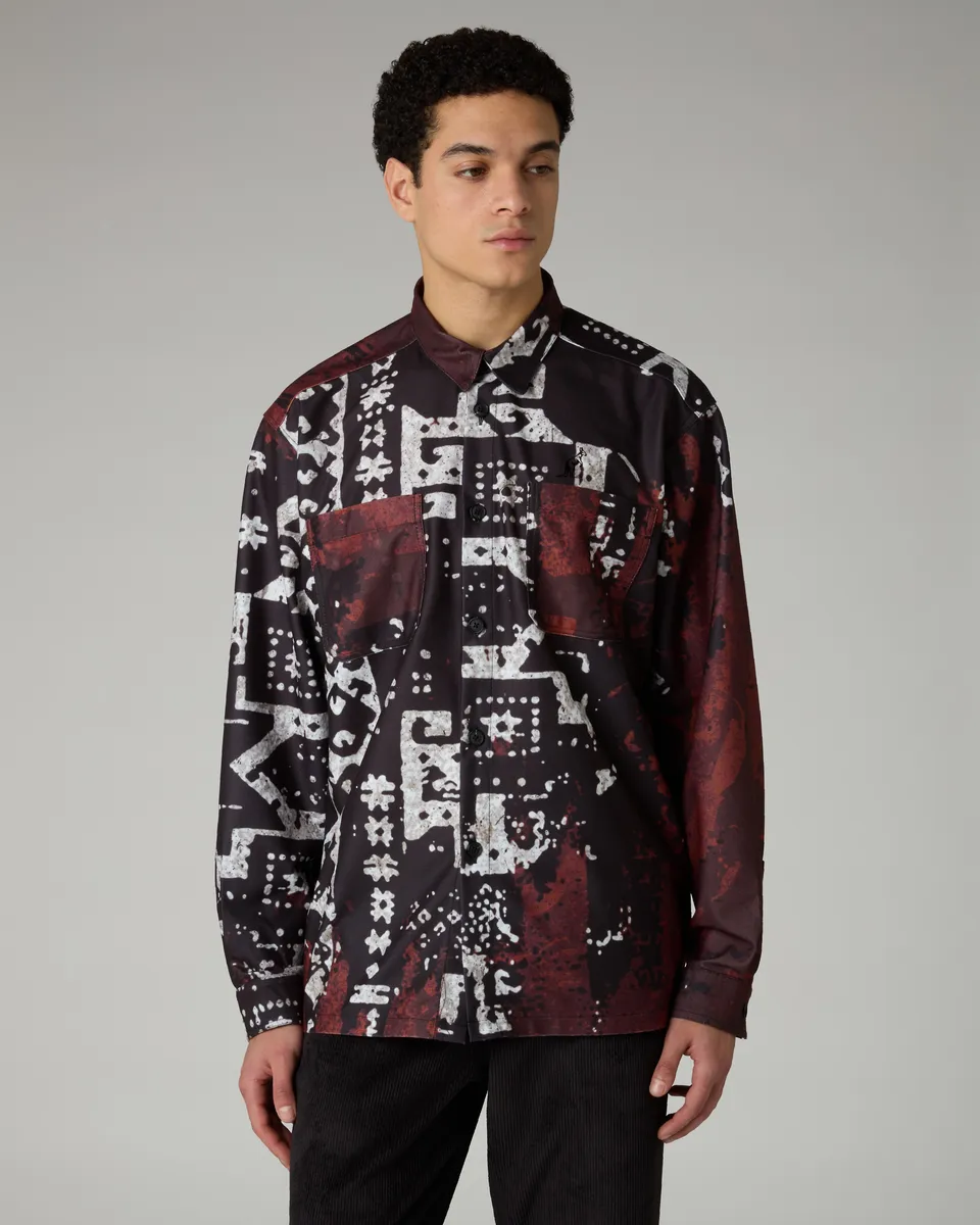 australian-arak-printed-shirt-camicia-over-in-sabrinda-made-in-italy image 1