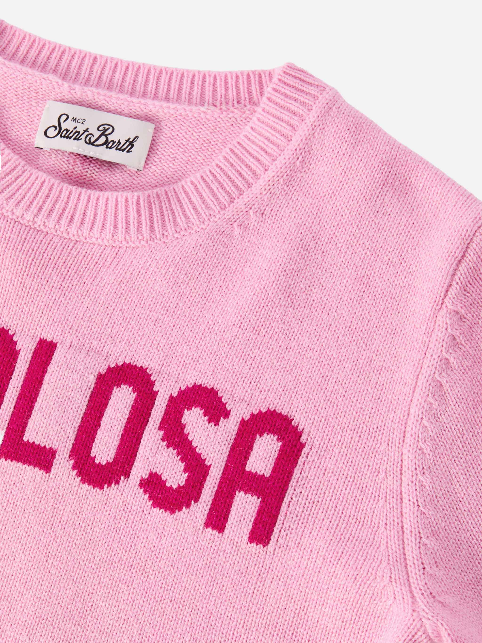 mc2-saint-barth-maglione-princess-favolosa-in-misto-cashmere-rosa-girocollo image 2
