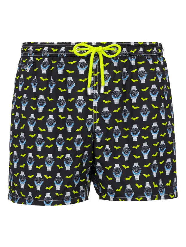 costume-da-bagno-uomo-mc2-saint-barth-lighting-micro-orologi-nero image 1