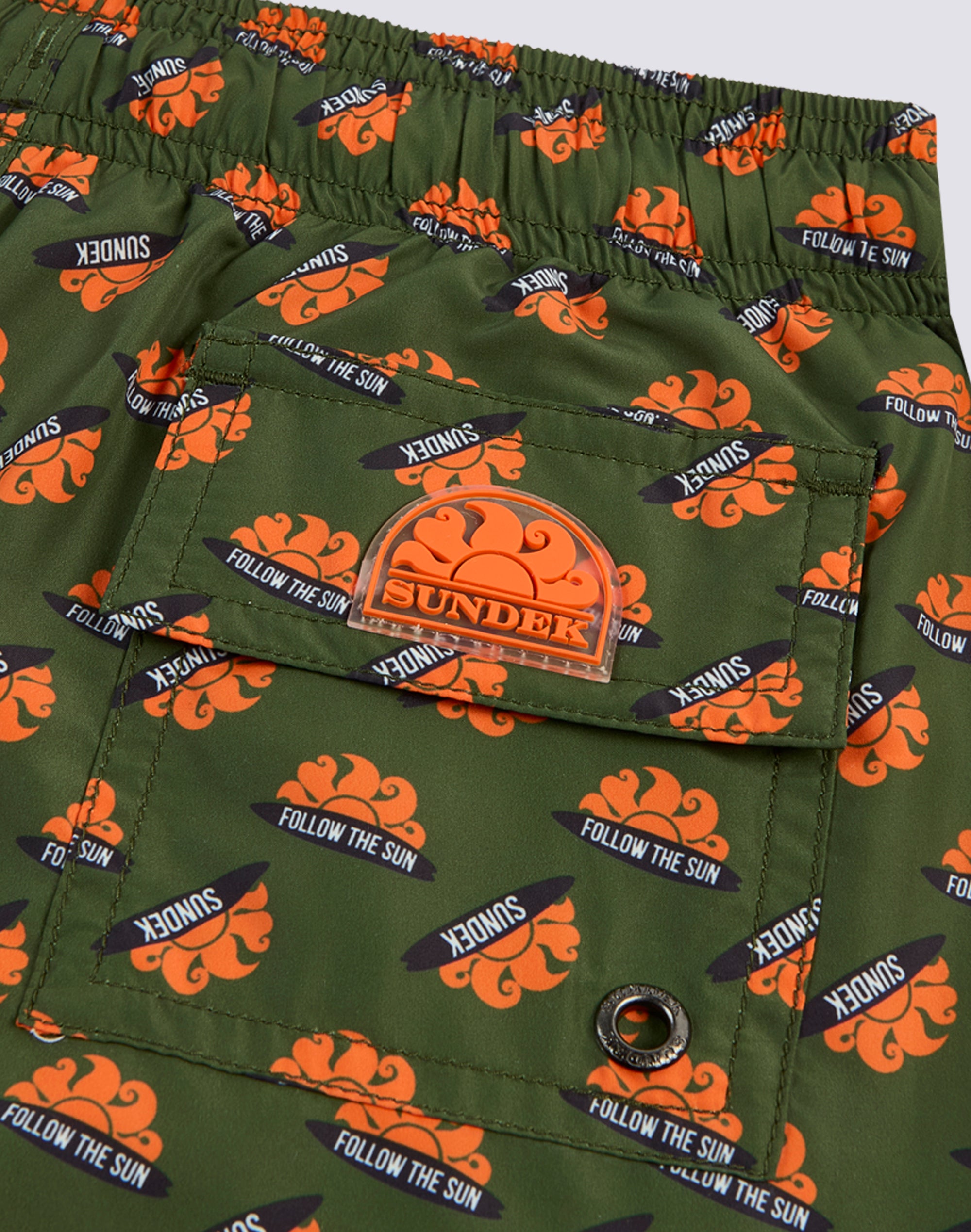 sundek-costume-bambino-corto-orange-logo-in-poly-riciclato image 3