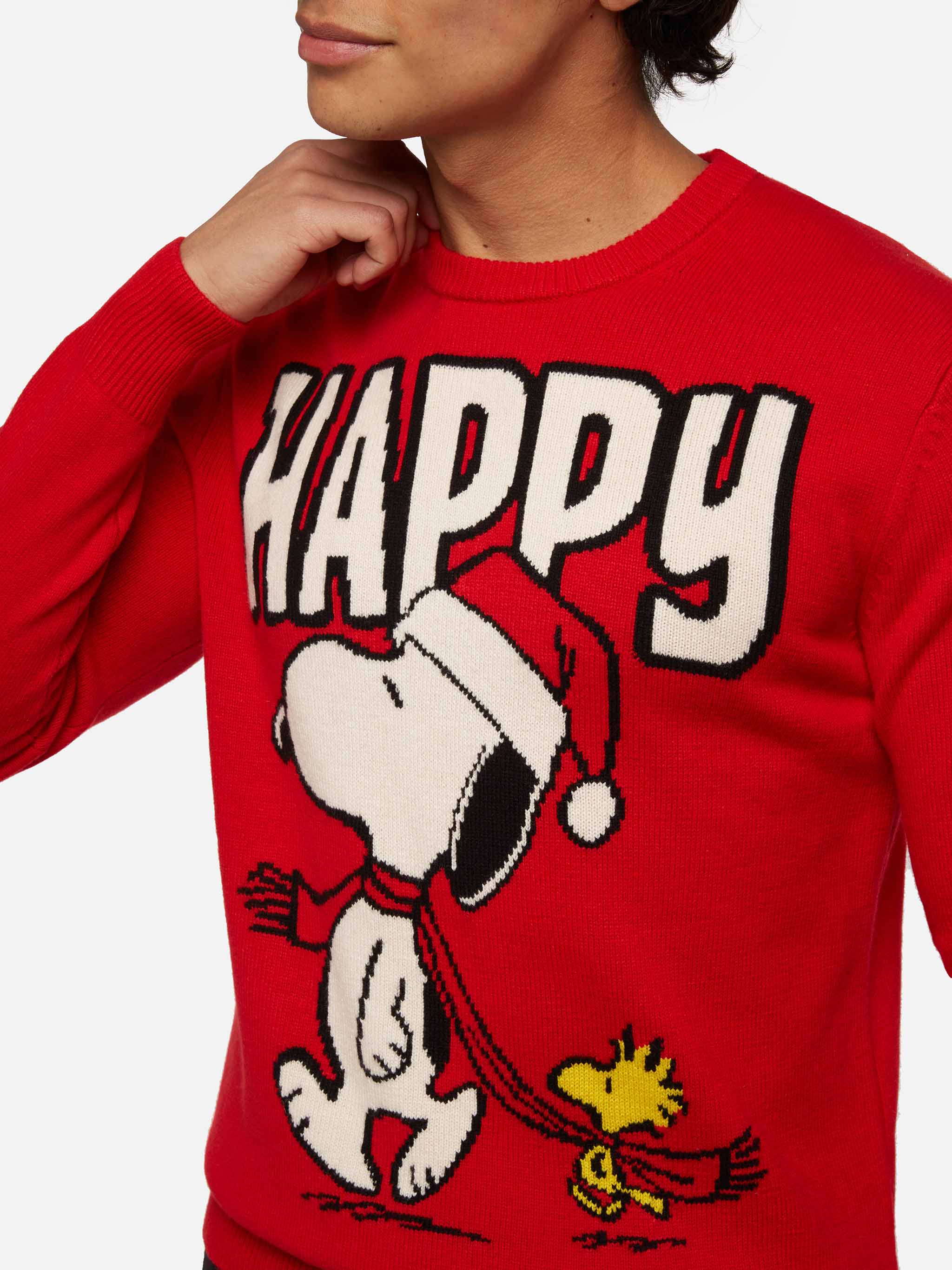 mc2-saint-barth-heron-maglione-uomo-girocollo-jacquard-snoopy-peanuts-special-ed image 3