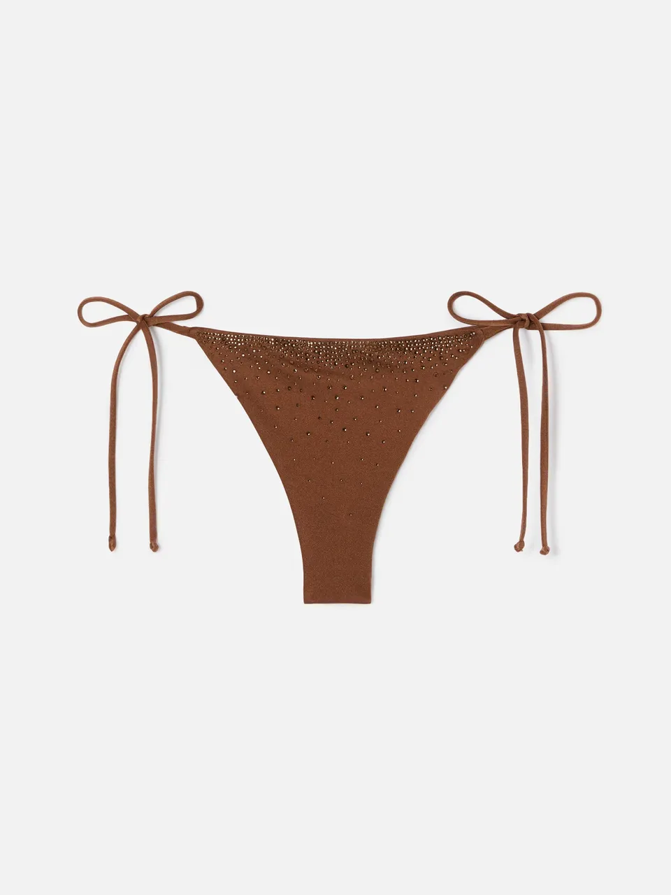 mc2-saint-barth-slip-mare-marielle-brasiliana-glossy-finish-marrone-con-strass image 1