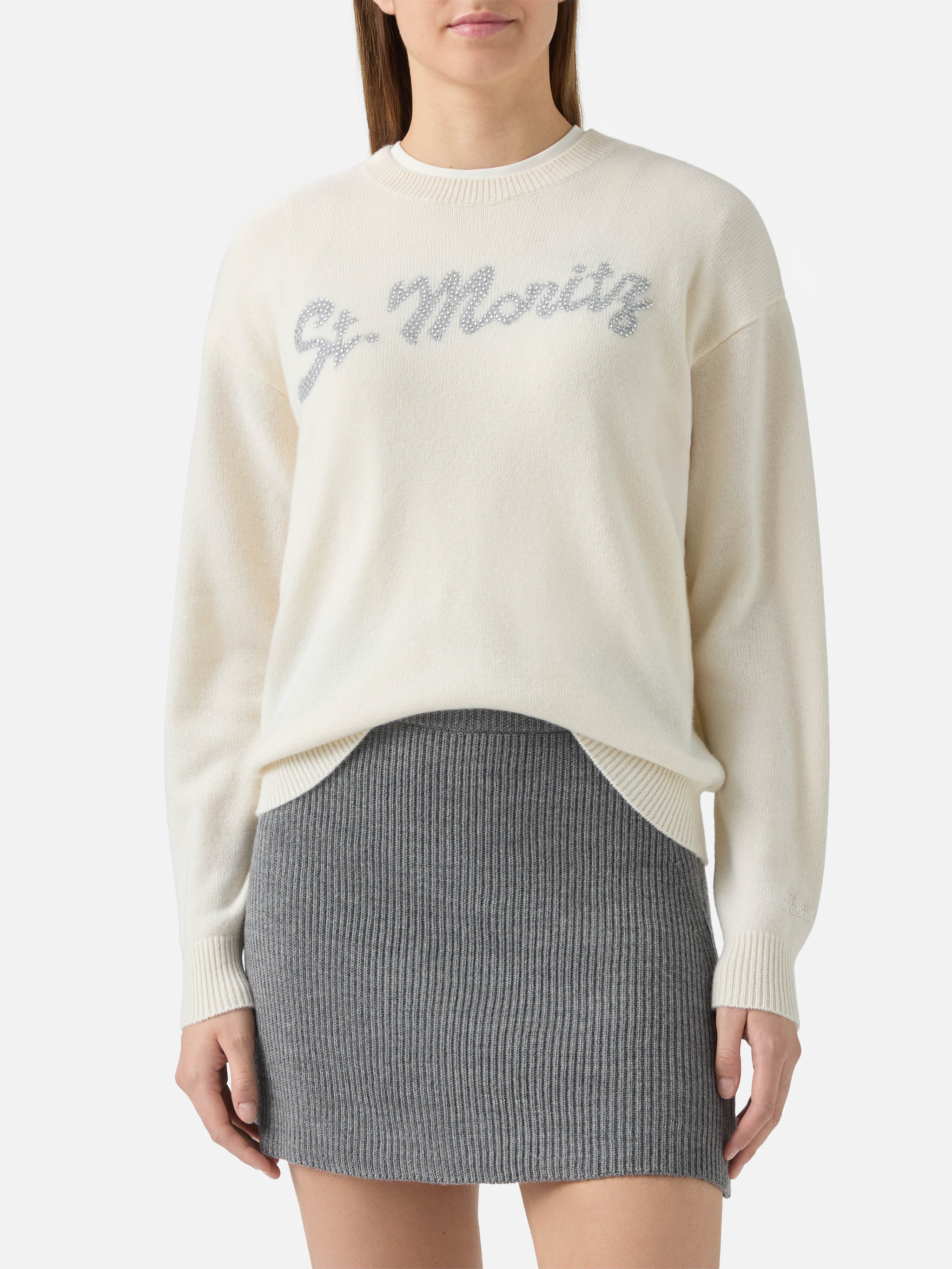 mc2-saint-barth-maglione-louise-puro-cashmere-bianco-applicazione-st-moritz-stra image 1