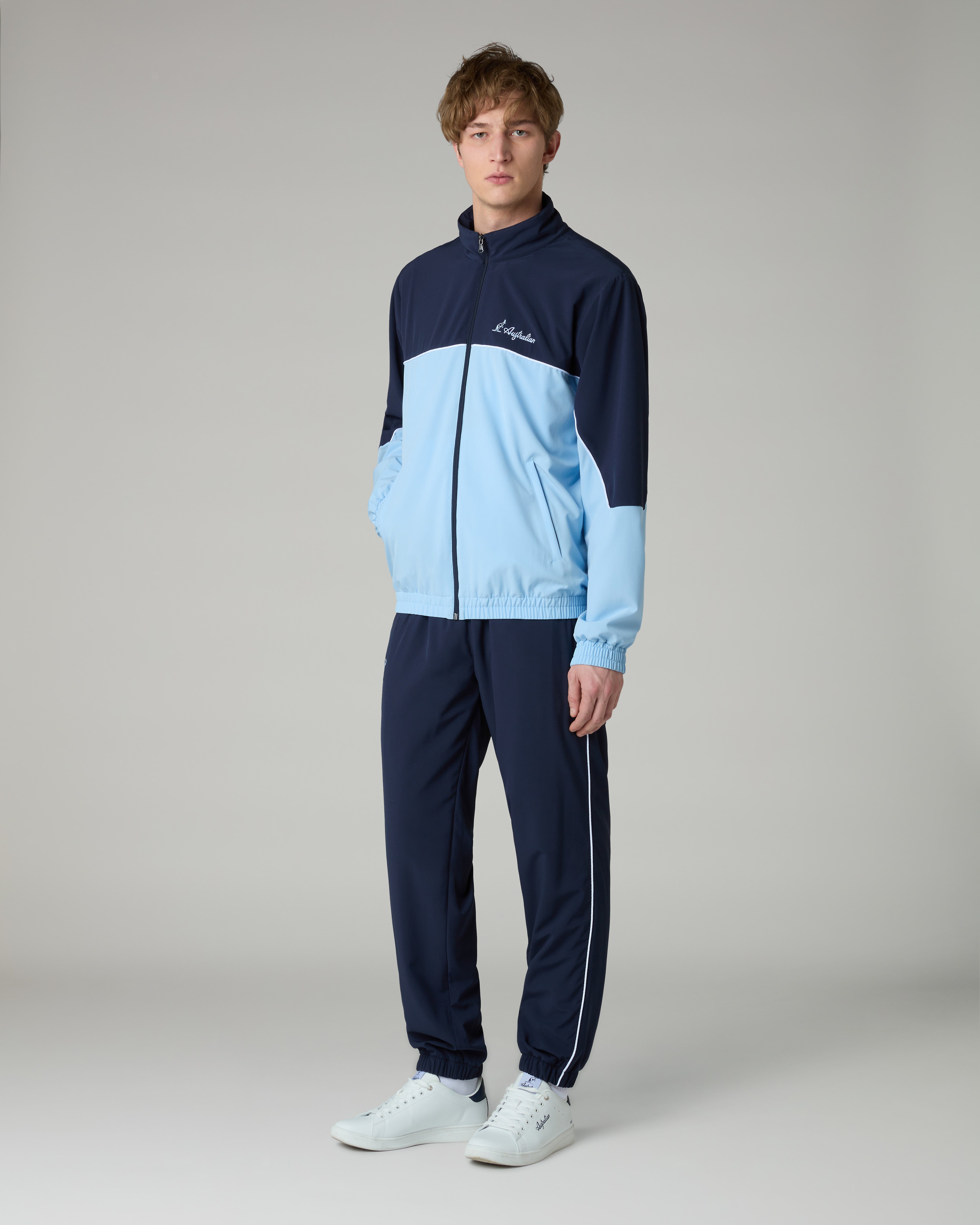 australian-color-block-slam-tuta-sportiva-in-tessuto-tecnico-azzurro-pastello image 1