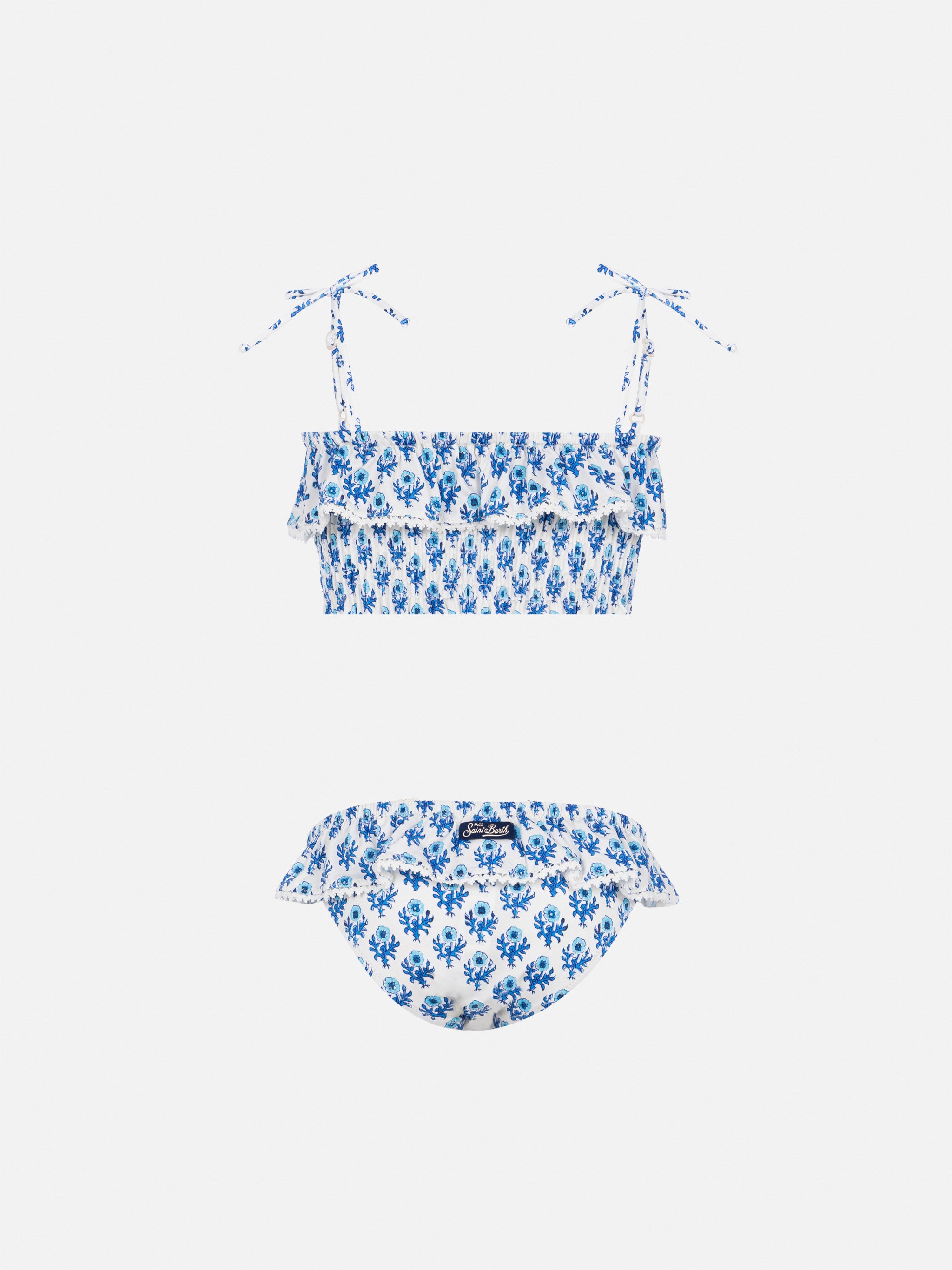 mc2-saint-barth-melie-meli0001-bikini-bambina-bralette-smock-floreale-bianco image 2