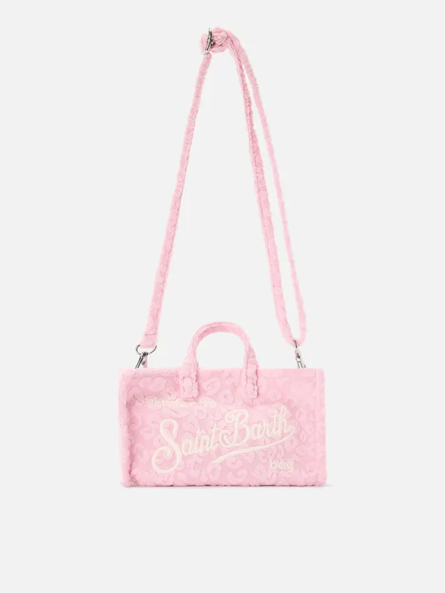 mc2-saint-barth-phone-micro-borsa-donna-effetto-spugna-leopardata-rosa image 1