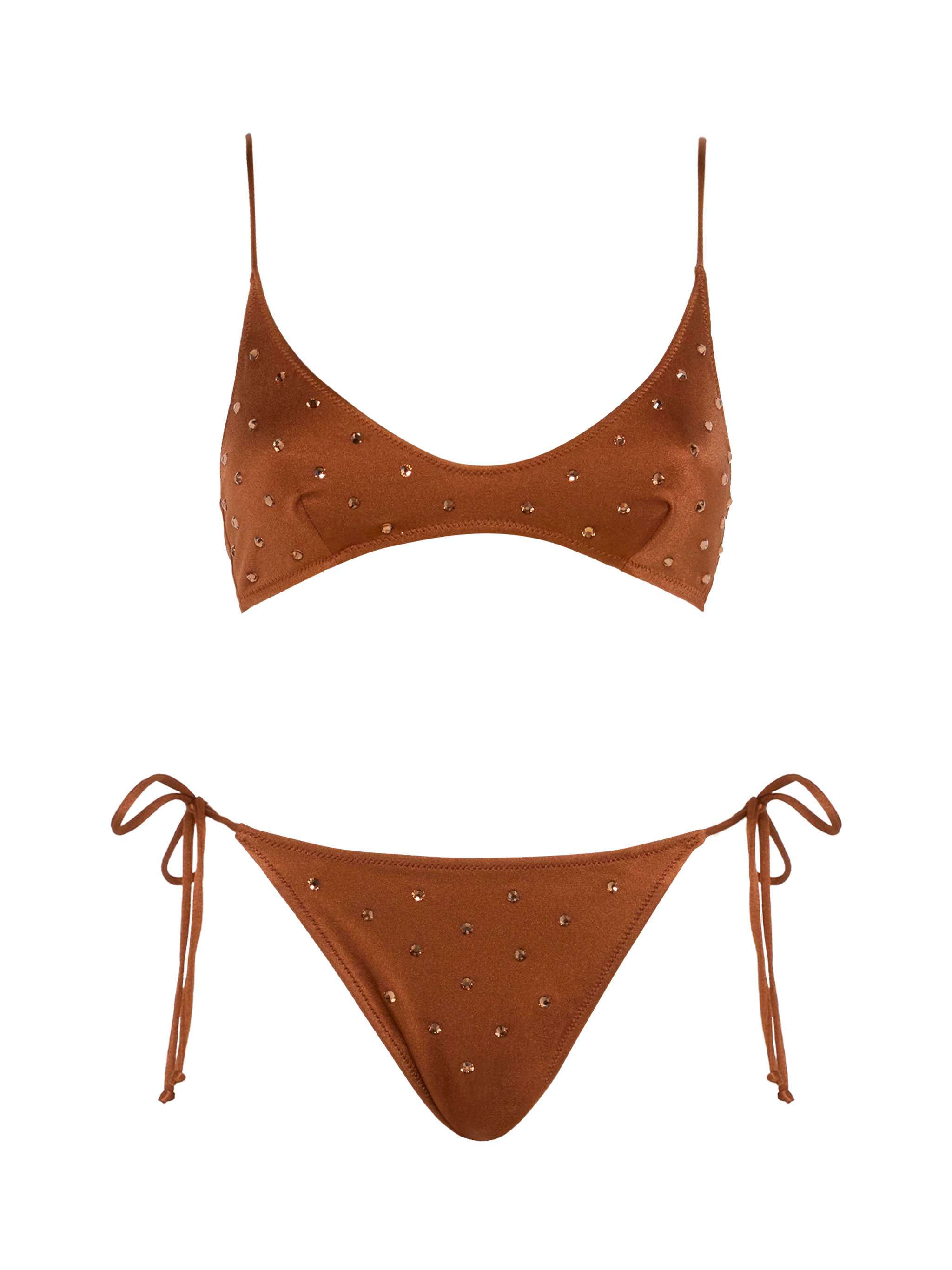 mc2-saint-barth-paloma-marielle-bikini-bralette-marrone-con-strass image 1