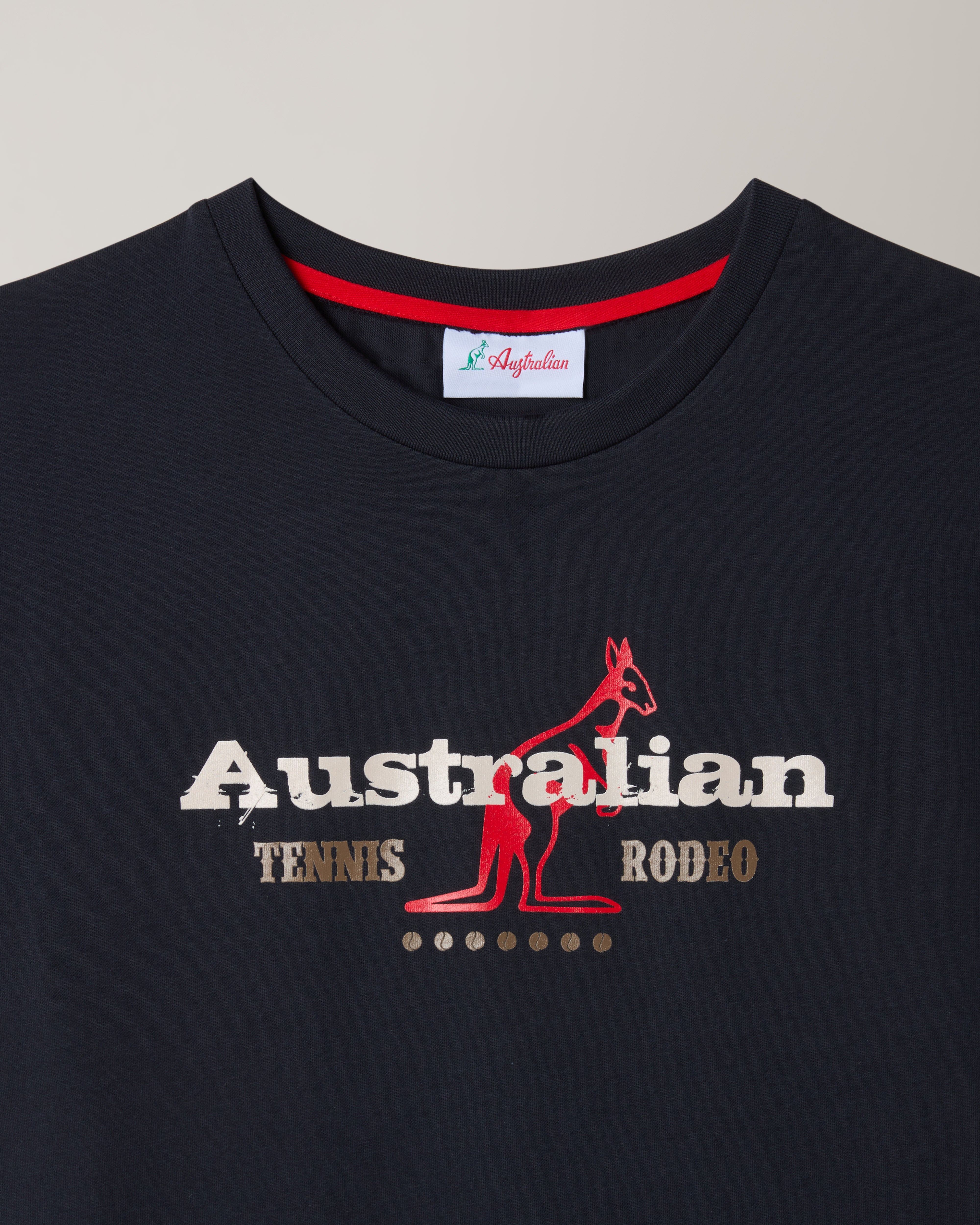 australian-rodeo-t-shirt-in-cotone-regular-fit-blu-navy image 5