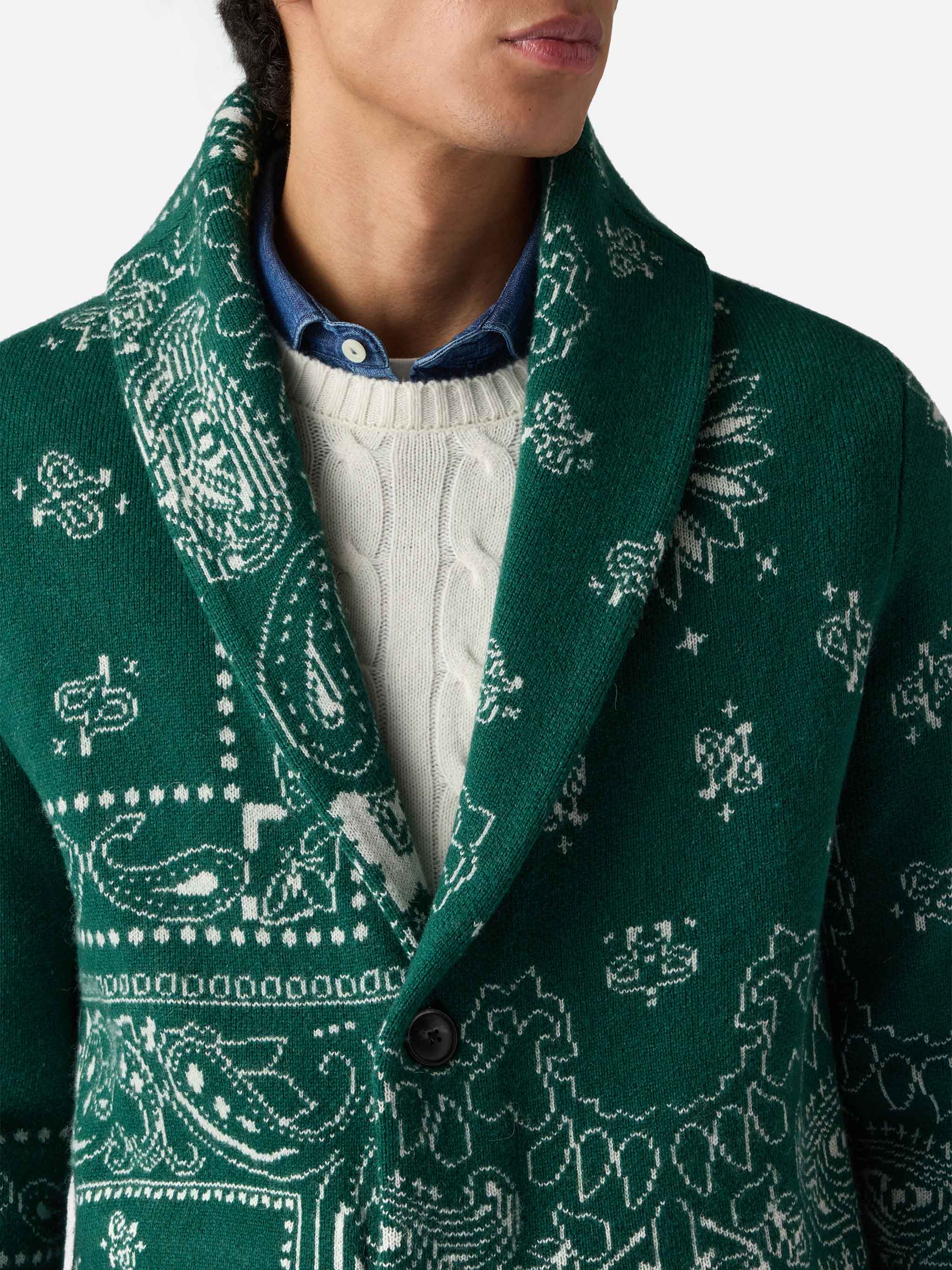 mc2-saint-barth-giacca-max-in-maglia-jacquard-bandana-con-ricamo-misto-cashmere- image 2