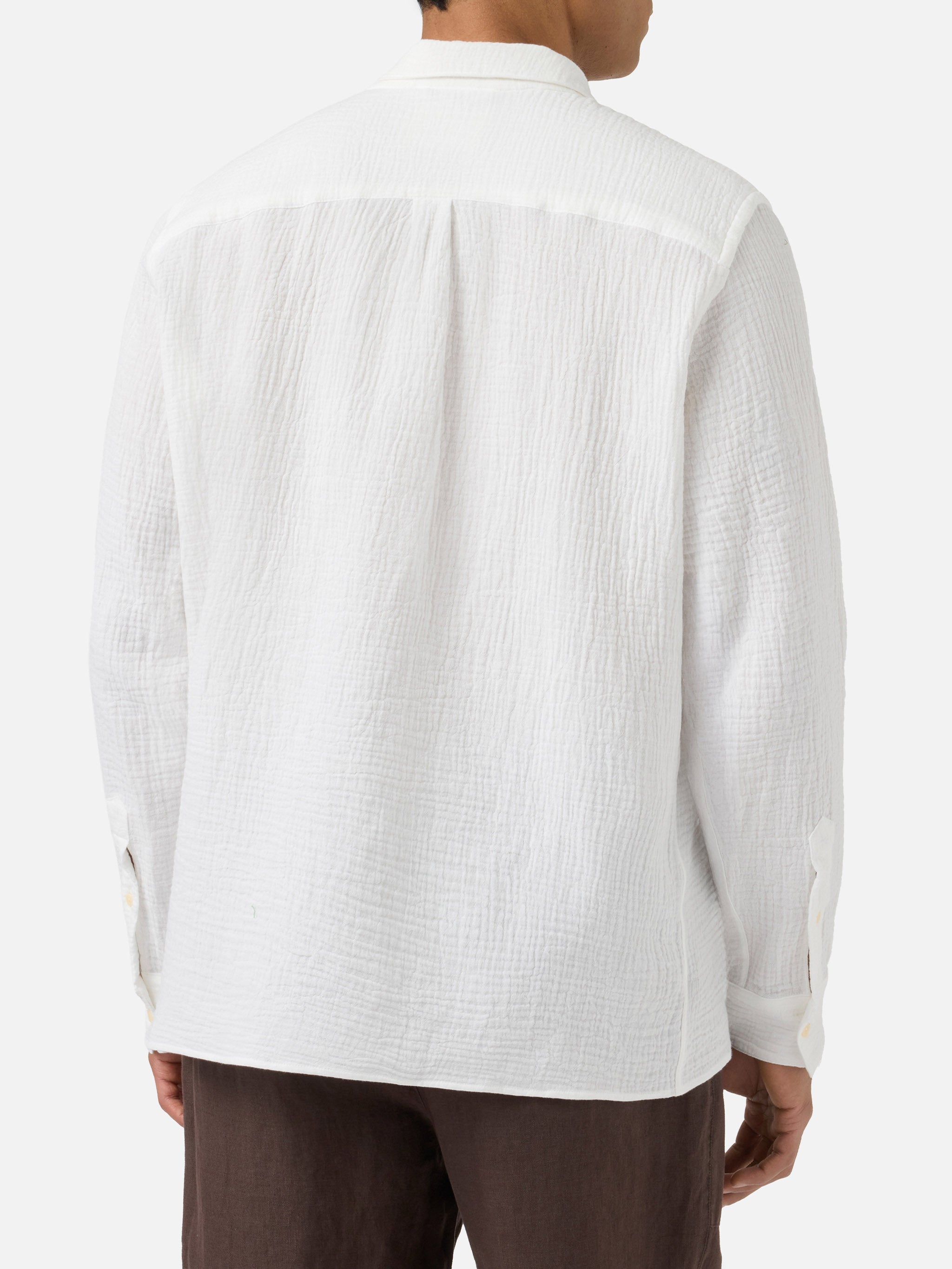 mc2-saint-barth-polo-ventotene-uomo-maniche-lunghe-in-cotone-waffle-bianco image 3