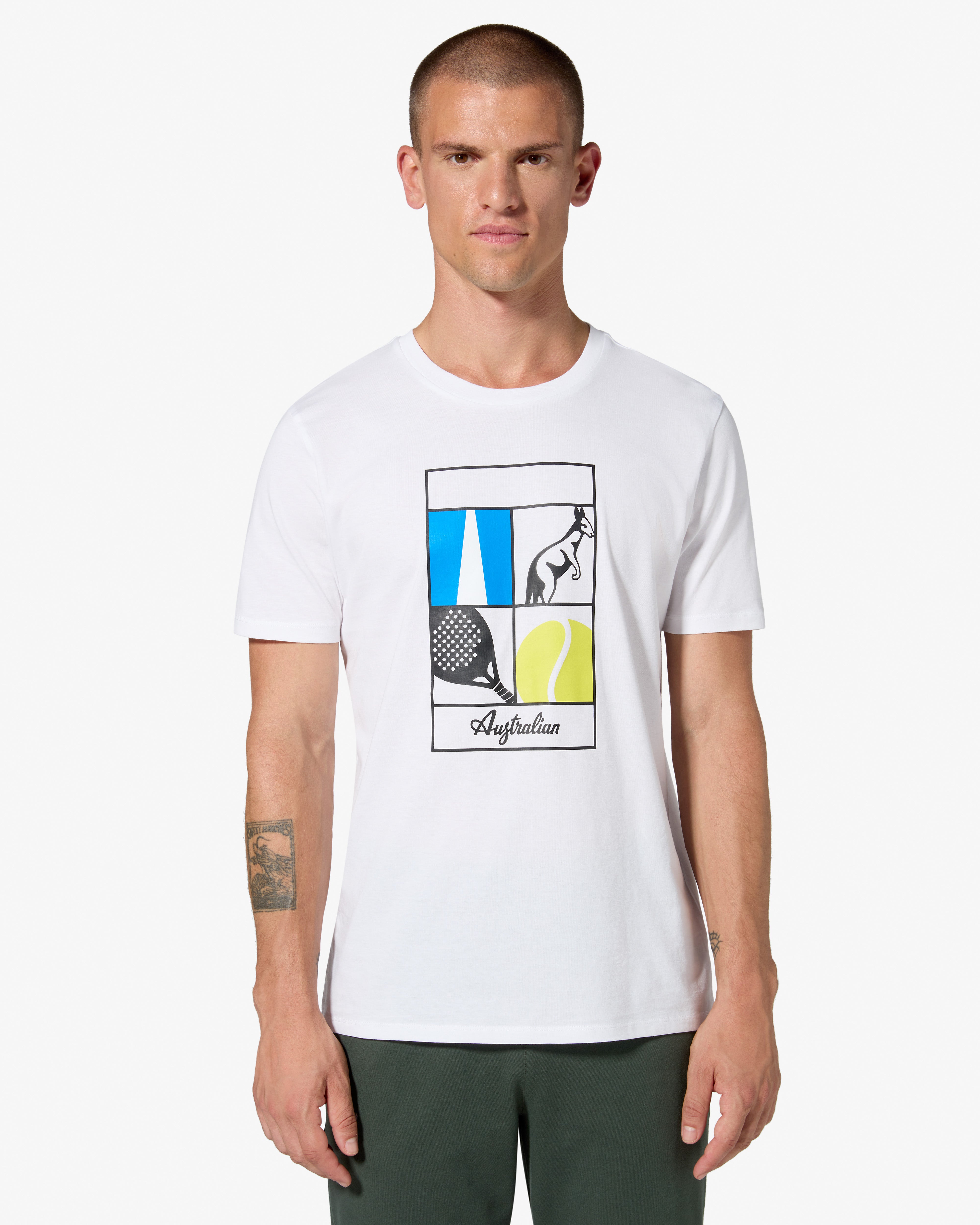 australian-meridiana-t-shirt-cotone-bianca image 1