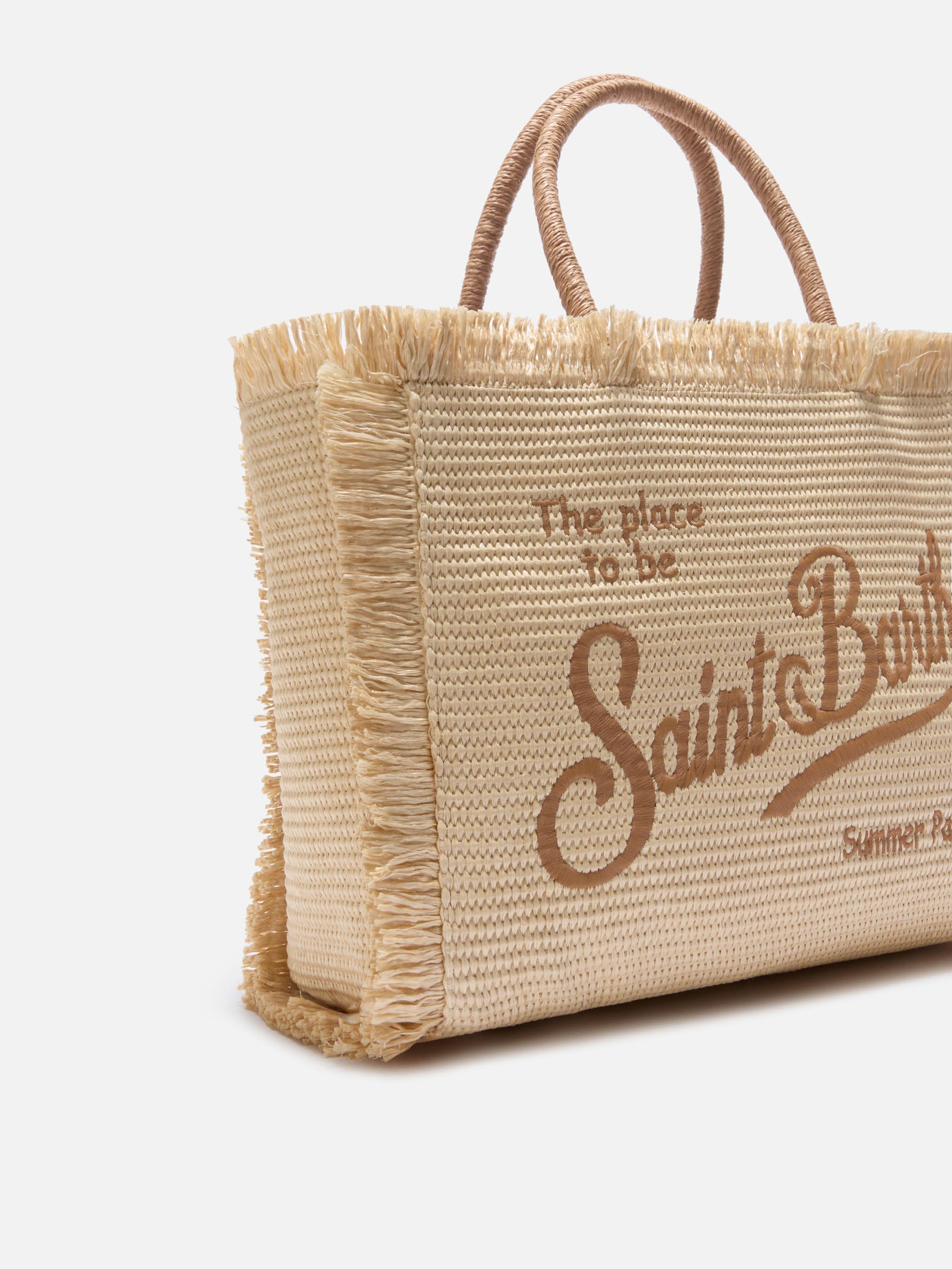 mc2-saint-barth-borsa-vanity-regular-effetto-paglia-beige-con-logo-ricamato image 3