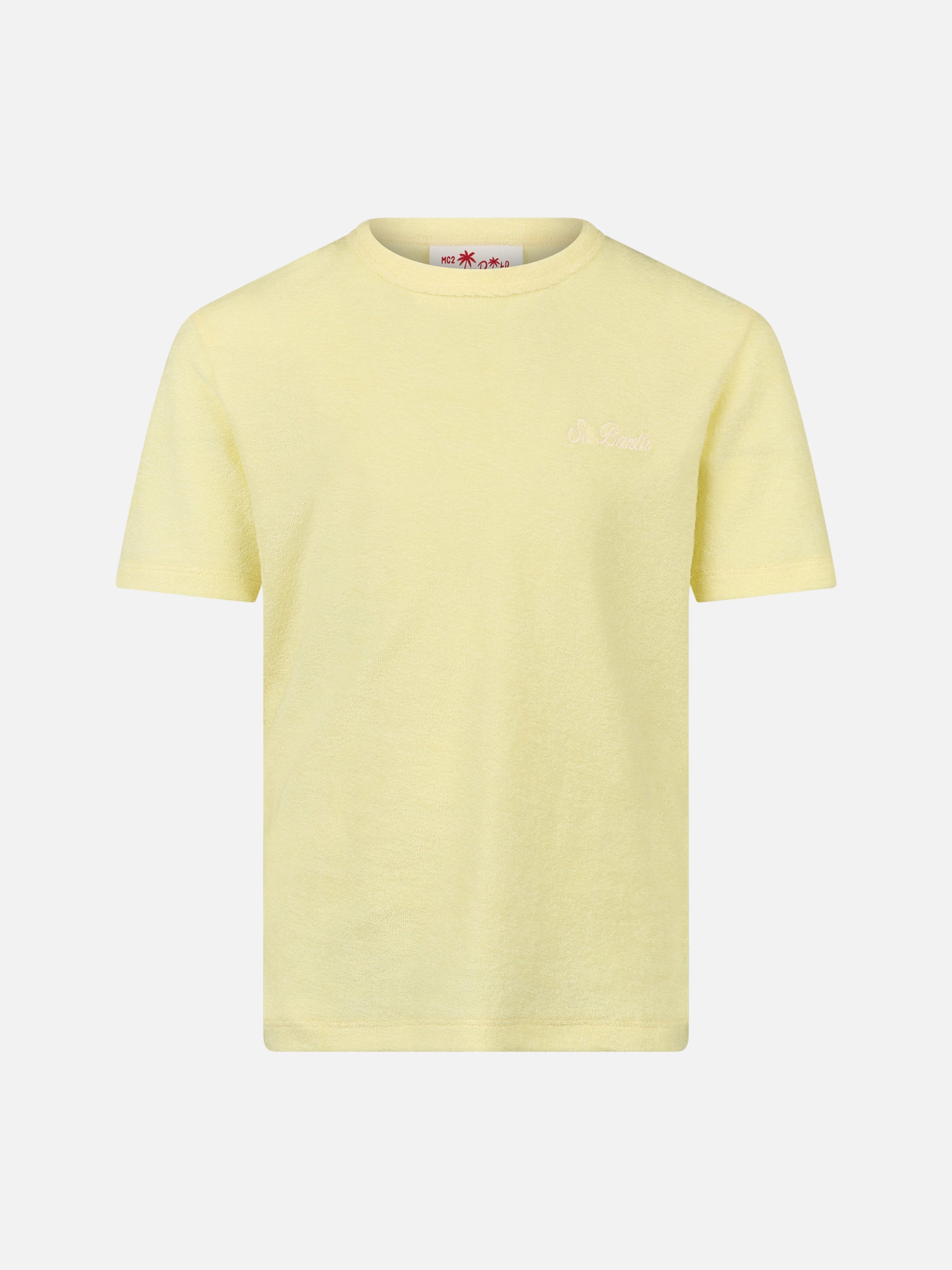 mc2-saint-barth-gary-jr-t-shirt-bambino-in-spugna-giallo-pallido image 1