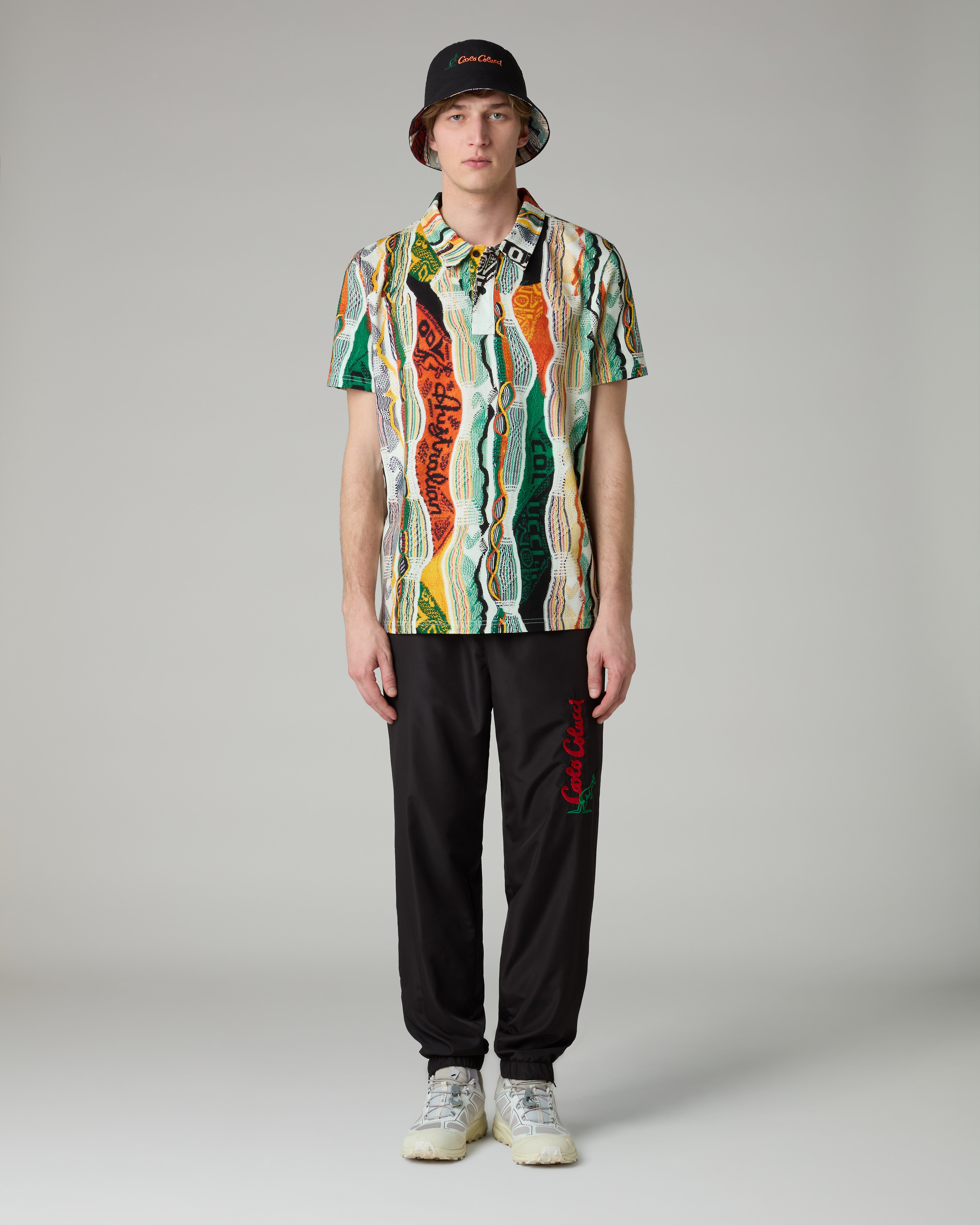 australian-knit-effect-polo-shirt-bianco-carlo-colucci-x-australian image 2
