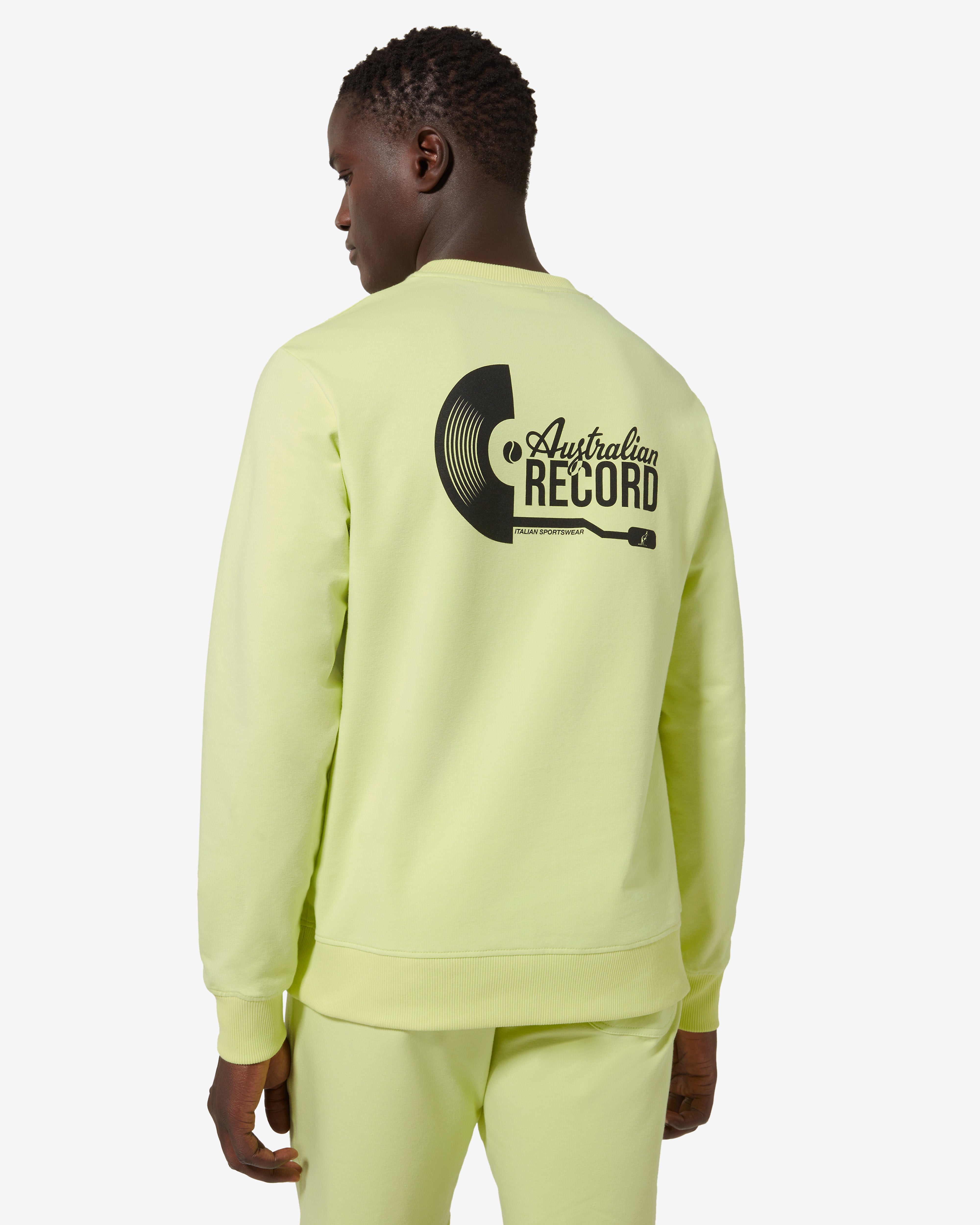 australian-record-crewneck-felpa-girocollo-elasticizzata image 1