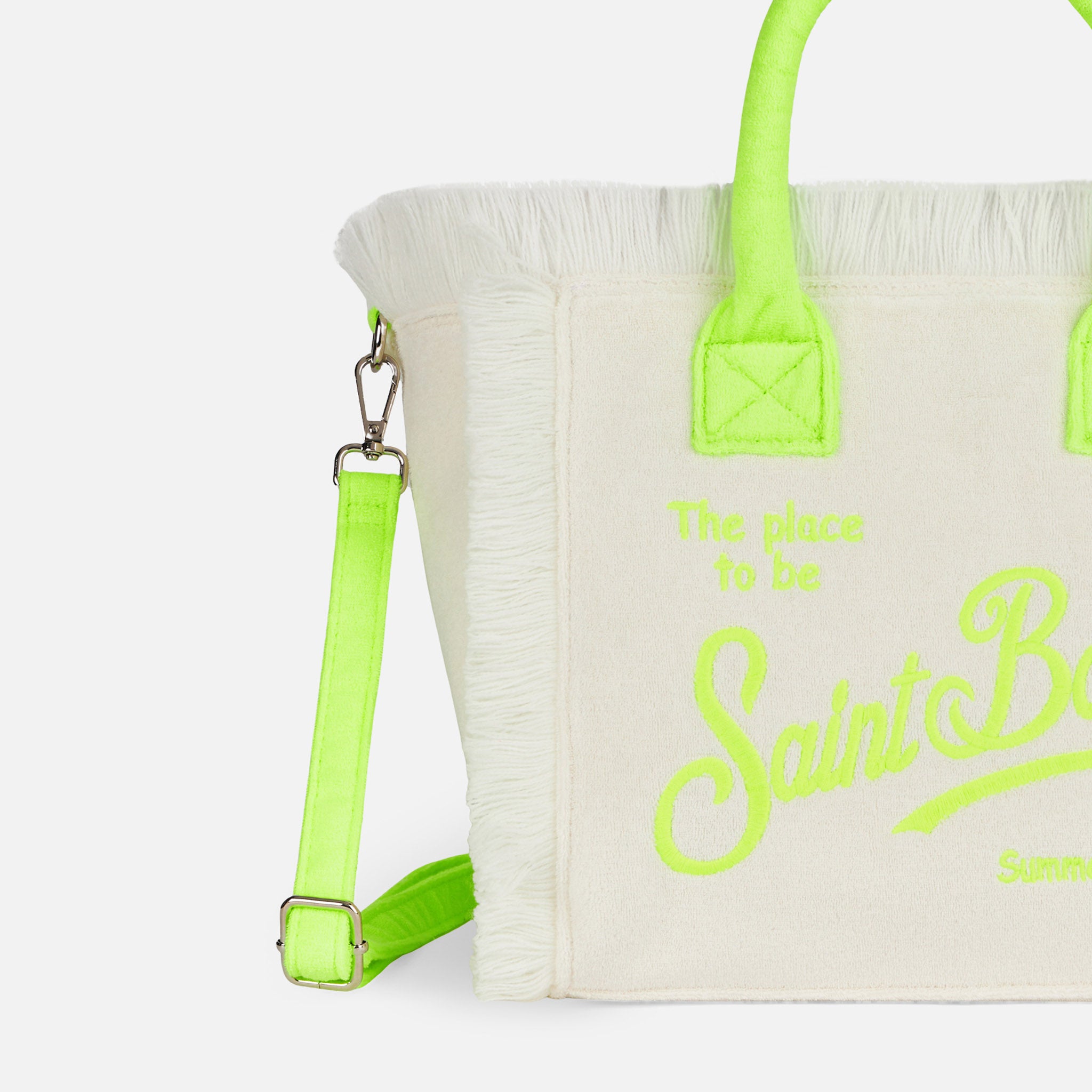 mc2-saint-barth-colette-borsa-a-mano-bianca-in-spugna-30x22x15-cm image 2