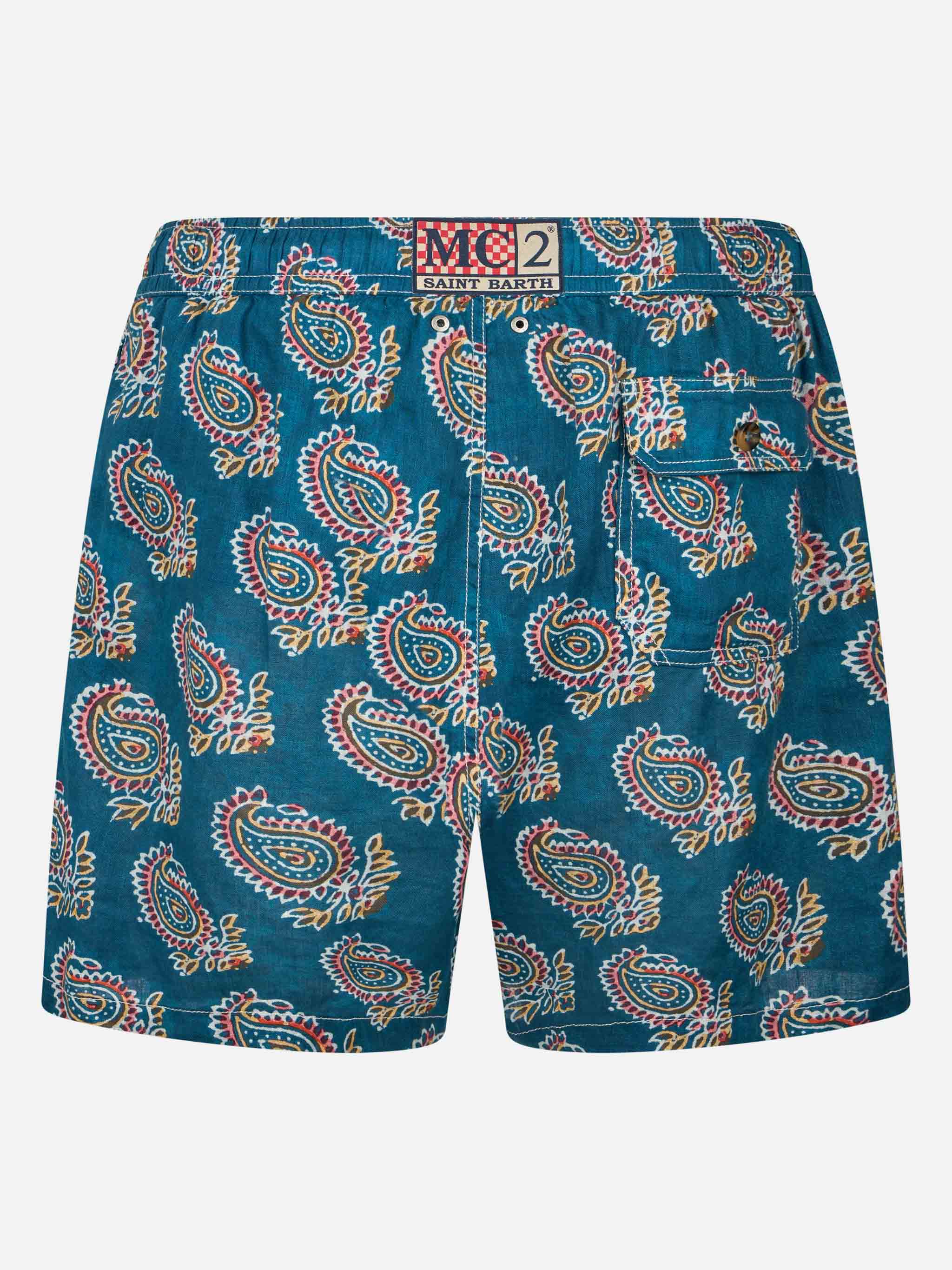 mc2-saint-barth-gustavia-costume-mare-uomo-in-lino-fantasia-paisley-blu-navy image 2