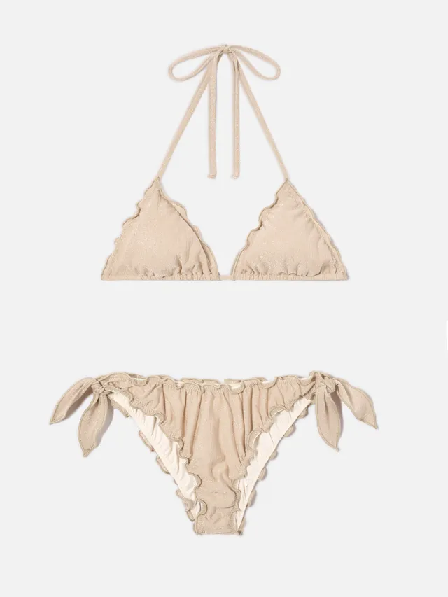 mc2-saint-barth-bikini-sarius-triangolo-in-lurex-oro-con-coppe-removibili-e-slip image 1