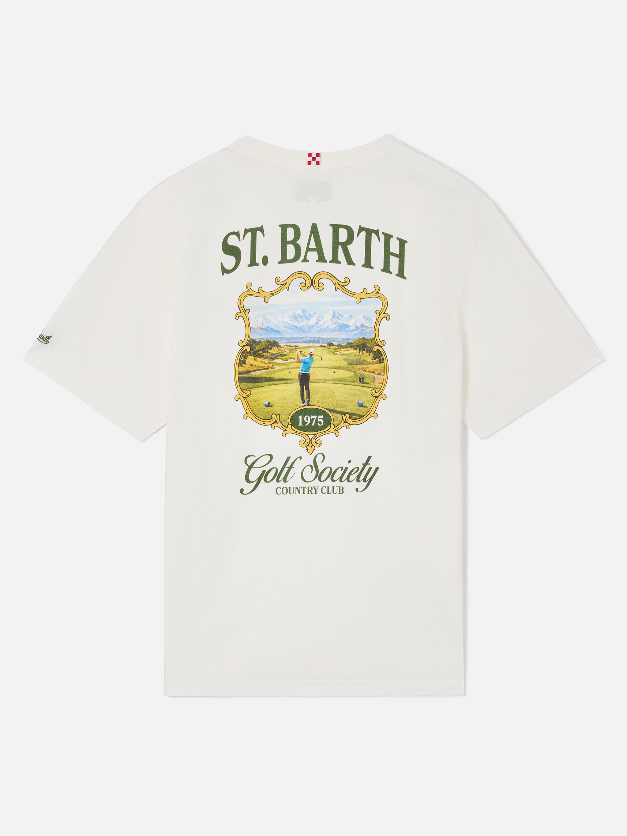 t-shirt-mc2-saint-barth-arnott-uomo-bianca-con-stampa-st-barth-golf-society-sul- image 1