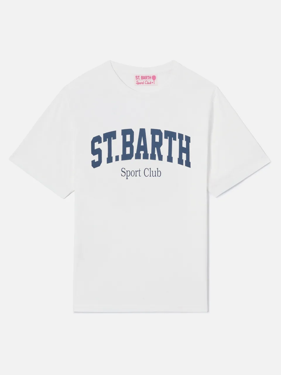 mc2-saint-barth-emilie-t-shirt-donna-bianca-stampa-sport-club-cotone image 1