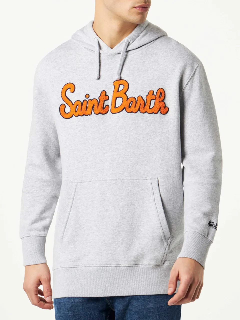 mc2-saint-barth-manhattan-felpa-uomo-con-cappuccio-e-patch-blu image 1