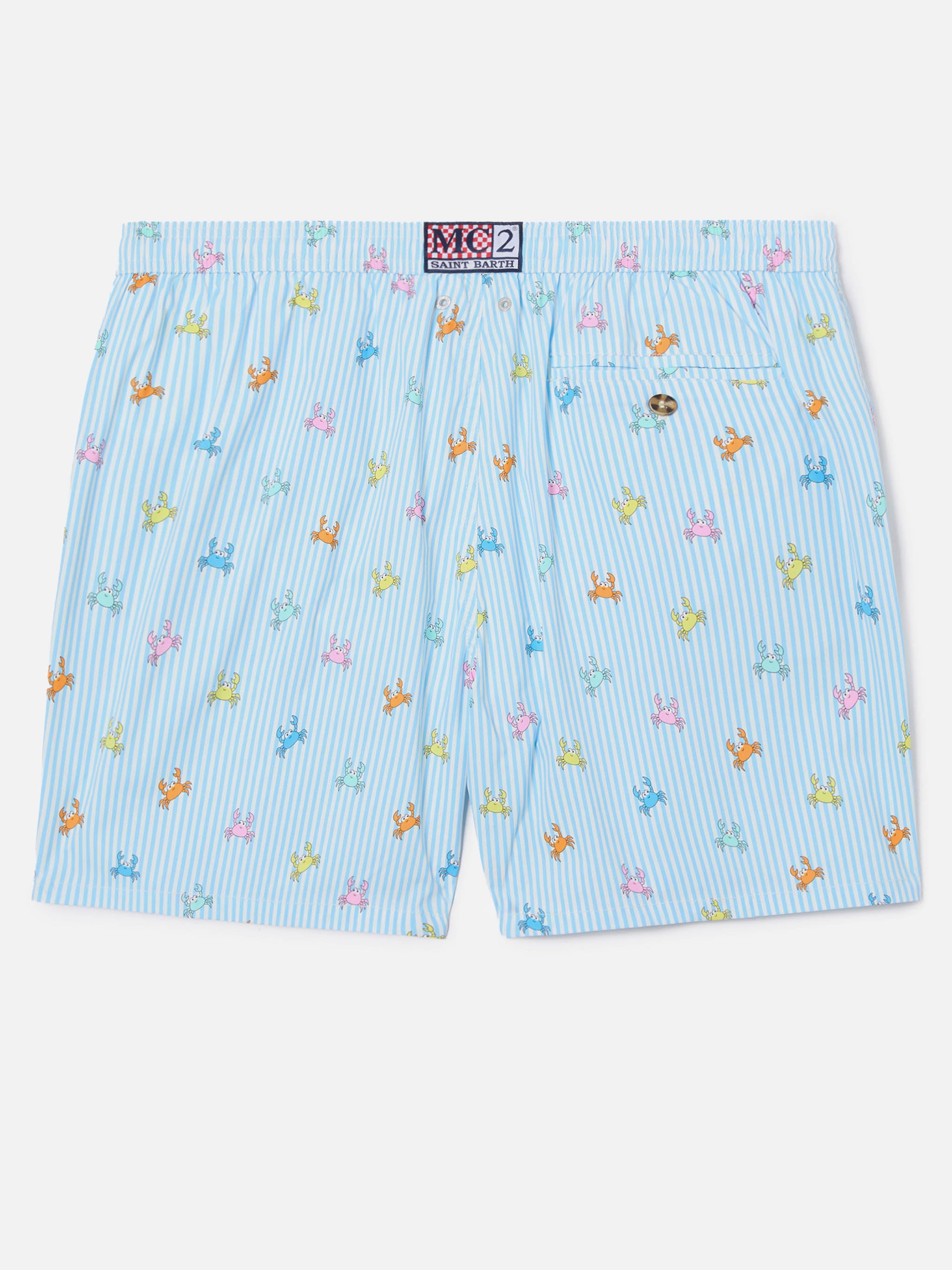 mc2-saint-barth-costume-mare-lighting-micro-azzurro-righe-granchi-uomo image 2