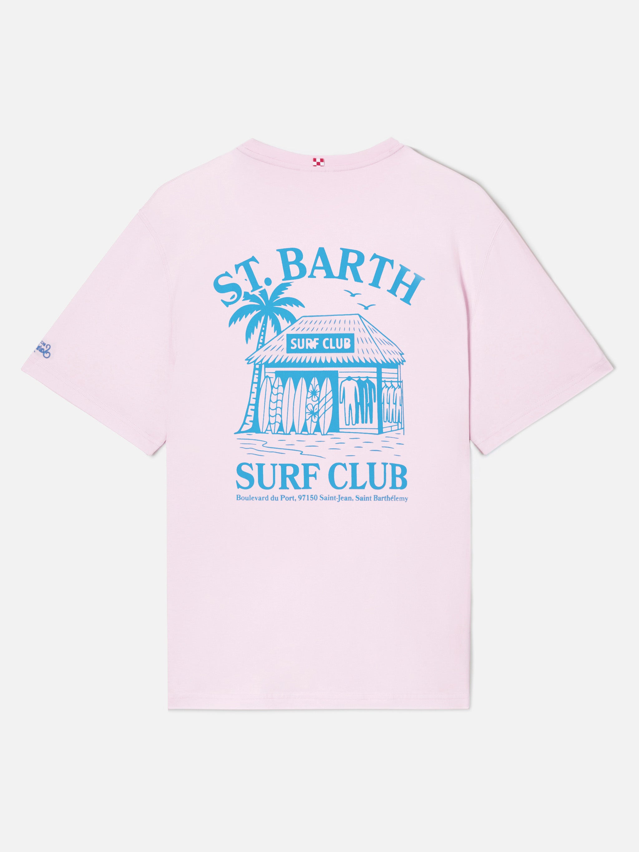 mc2-saint-barth-portland-t-shirt-uomo-rosa-st-barth-surf-club-cotone image 1
