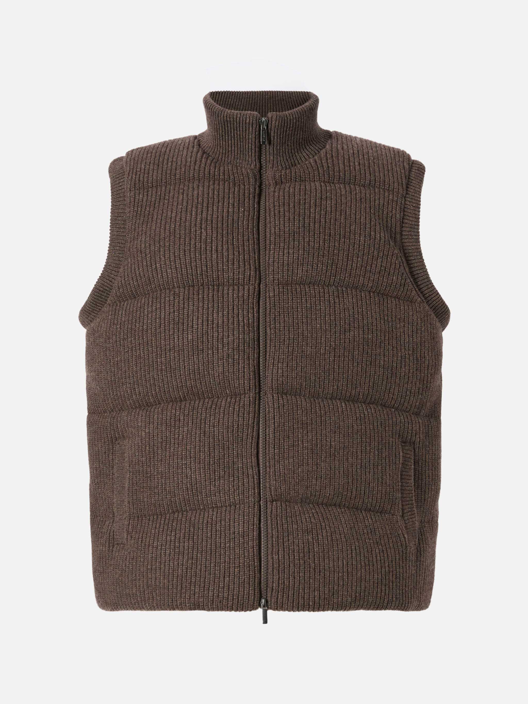 mc2-saint-barth-gilet-imbottito-leeds-knit-nocciola-uomo image 7